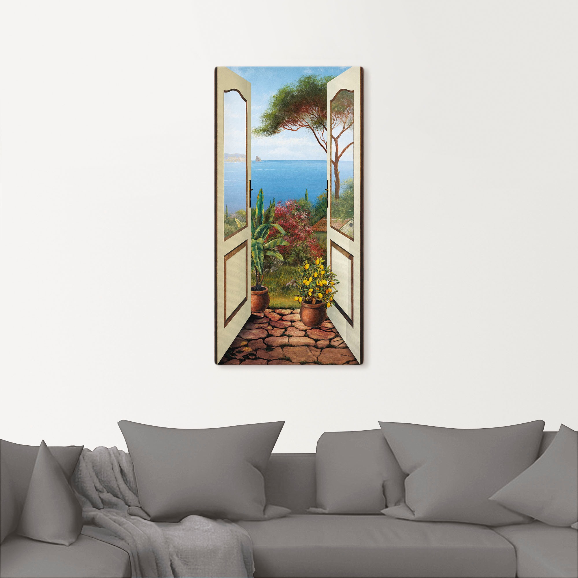 Artland Wandbild "Veranda am Meer", Küstenbilder, (1 St.), als Alubild, Out günstig online kaufen