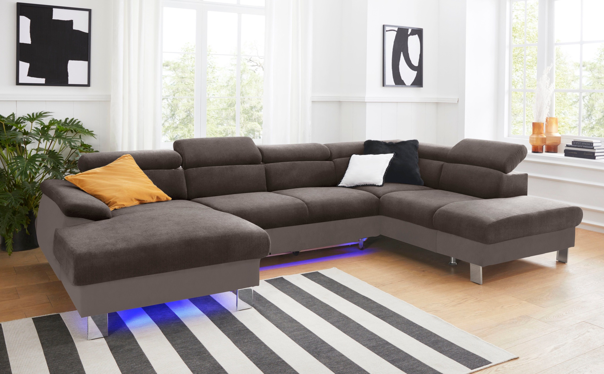 COTTA Polstergarnitur »Komaris U-Form«, (Set), Set bestehend aus: Wohnlands günstig online kaufen