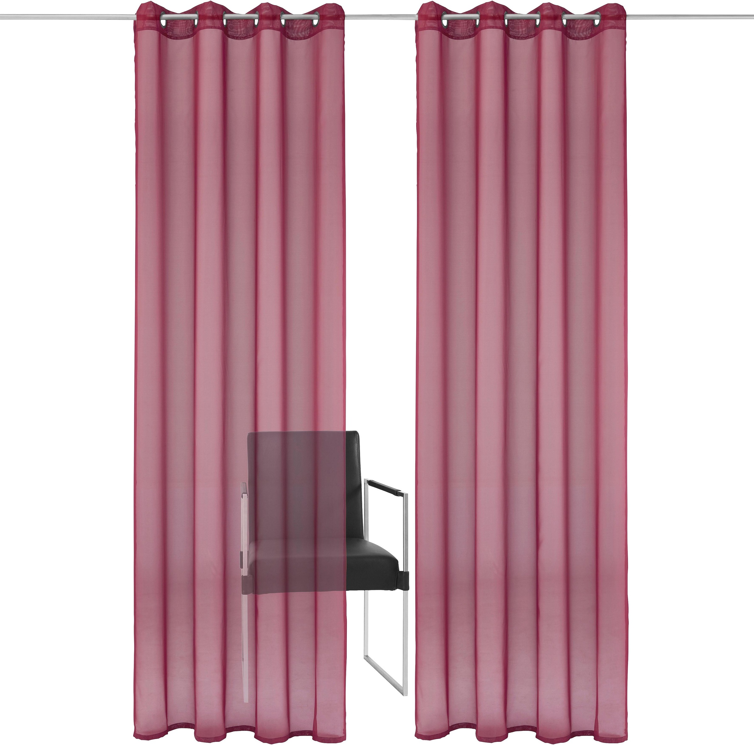 my home Gardine »XANA mit Ösen, Kräuselband oder Schlaufen« Ösen 1 Stk. tlg günstig online kaufen