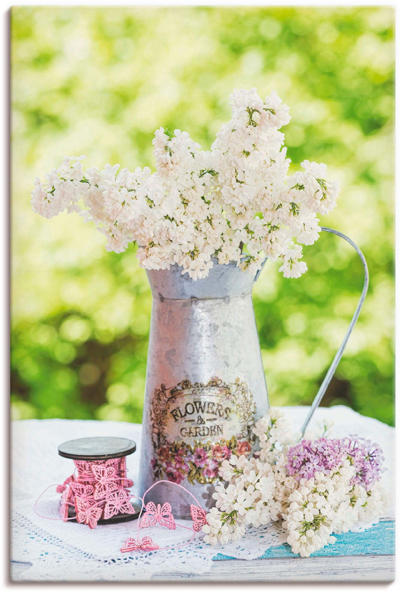 Artland Wandbild »Flieder und Shabby Chic Stillleben« 1 Stk. tlg. als Alubi günstig online kaufen