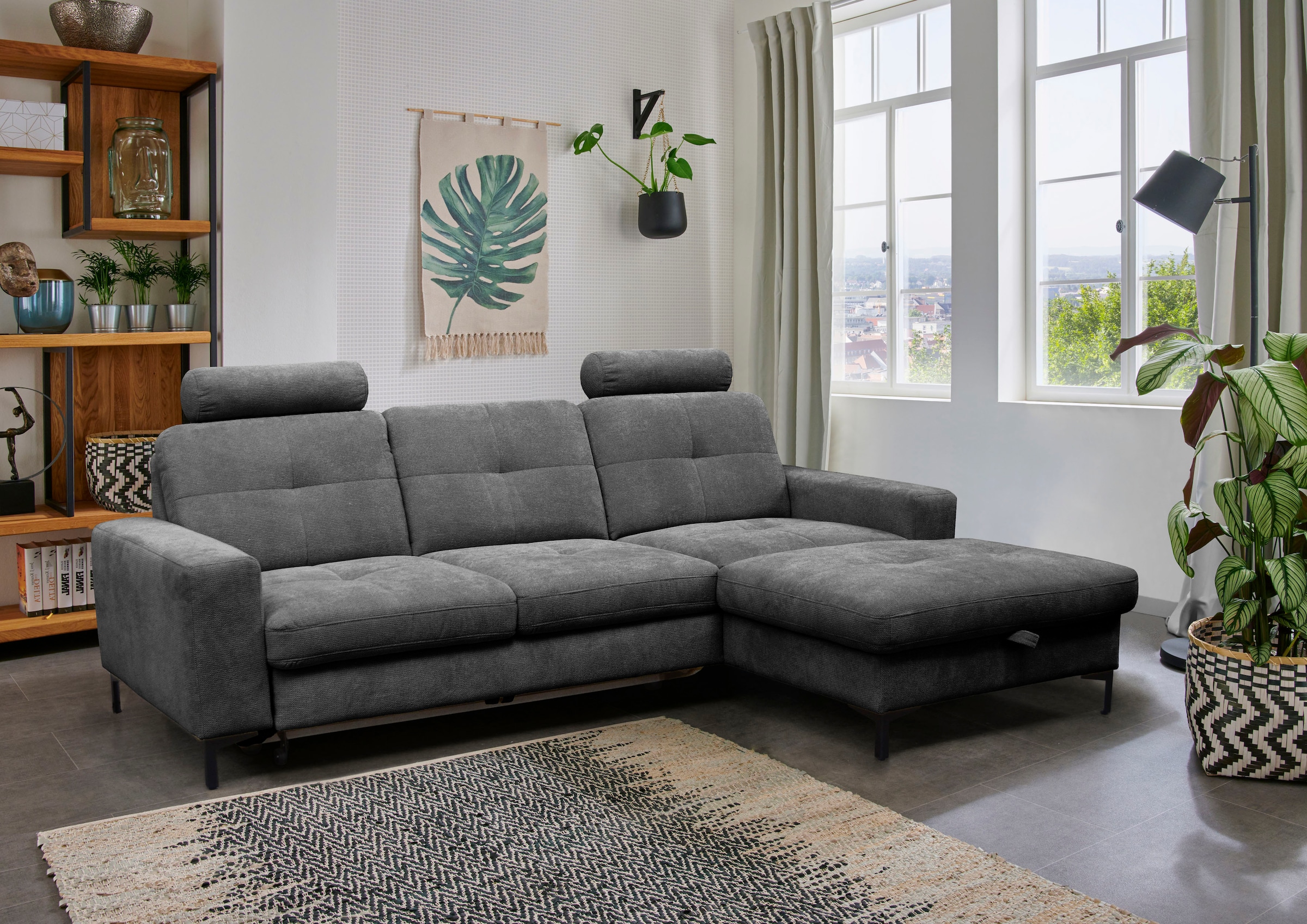 alina Ecksofa »Stelvia«, Inklusive Nackenstützen, Breite 254 cm