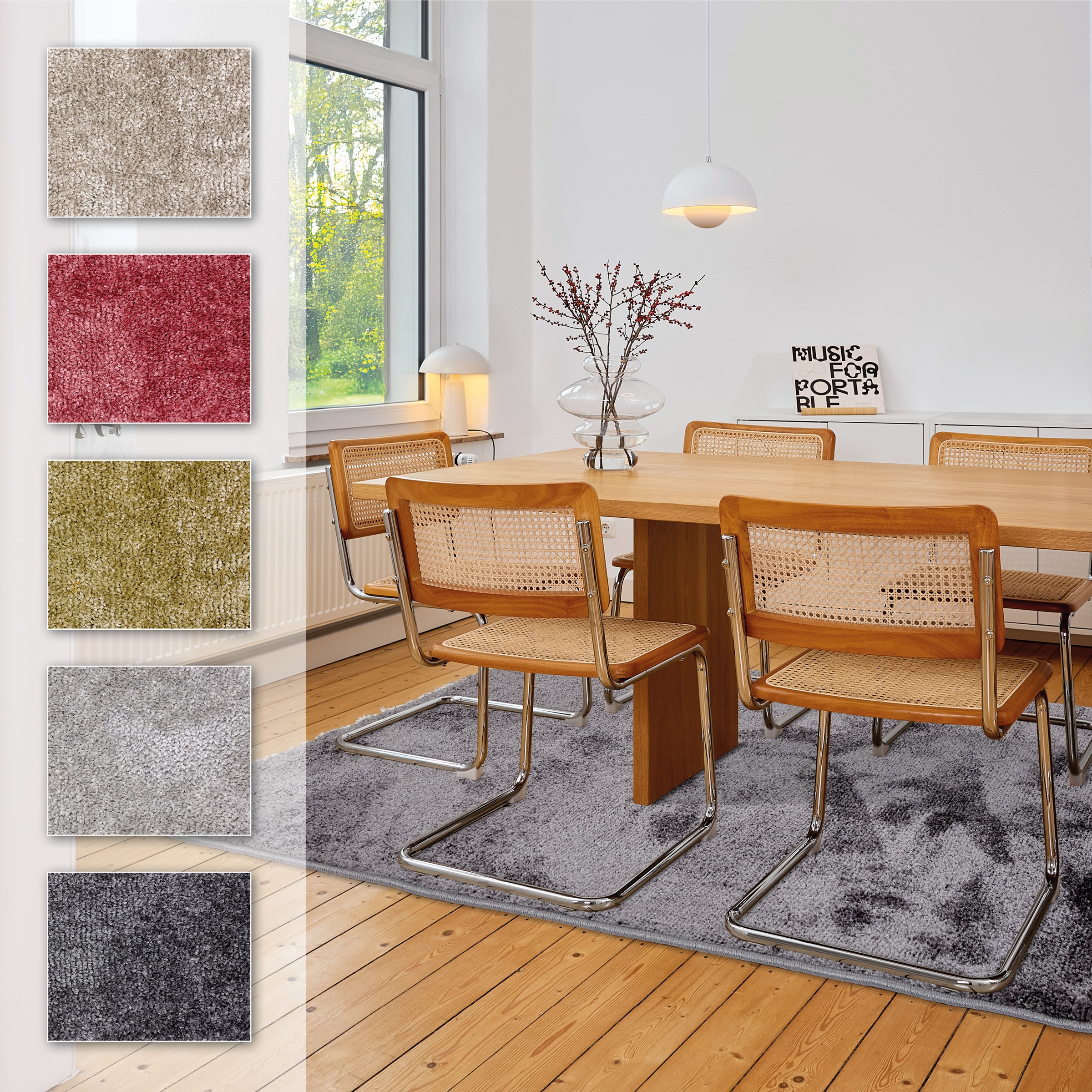 ASTRA Teppich »Stevie 250«, rechteckig, 9 mm Höhe, weicher Kurzflor, gewebt günstig online kaufen
