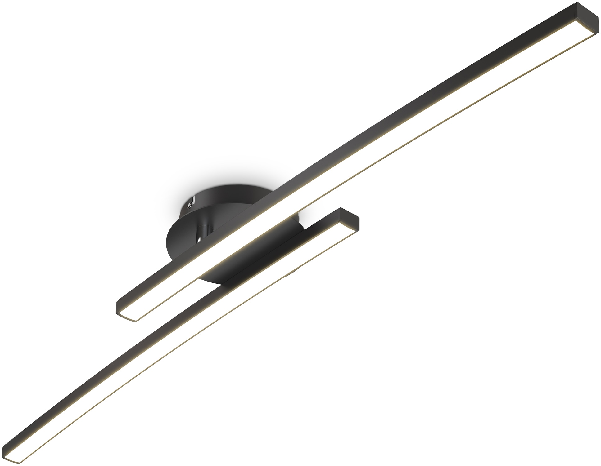 B.K.Licht Deckenleuchte, 2 flammig, Leuchtmittel LED-Modul   LED fest integ günstig online kaufen