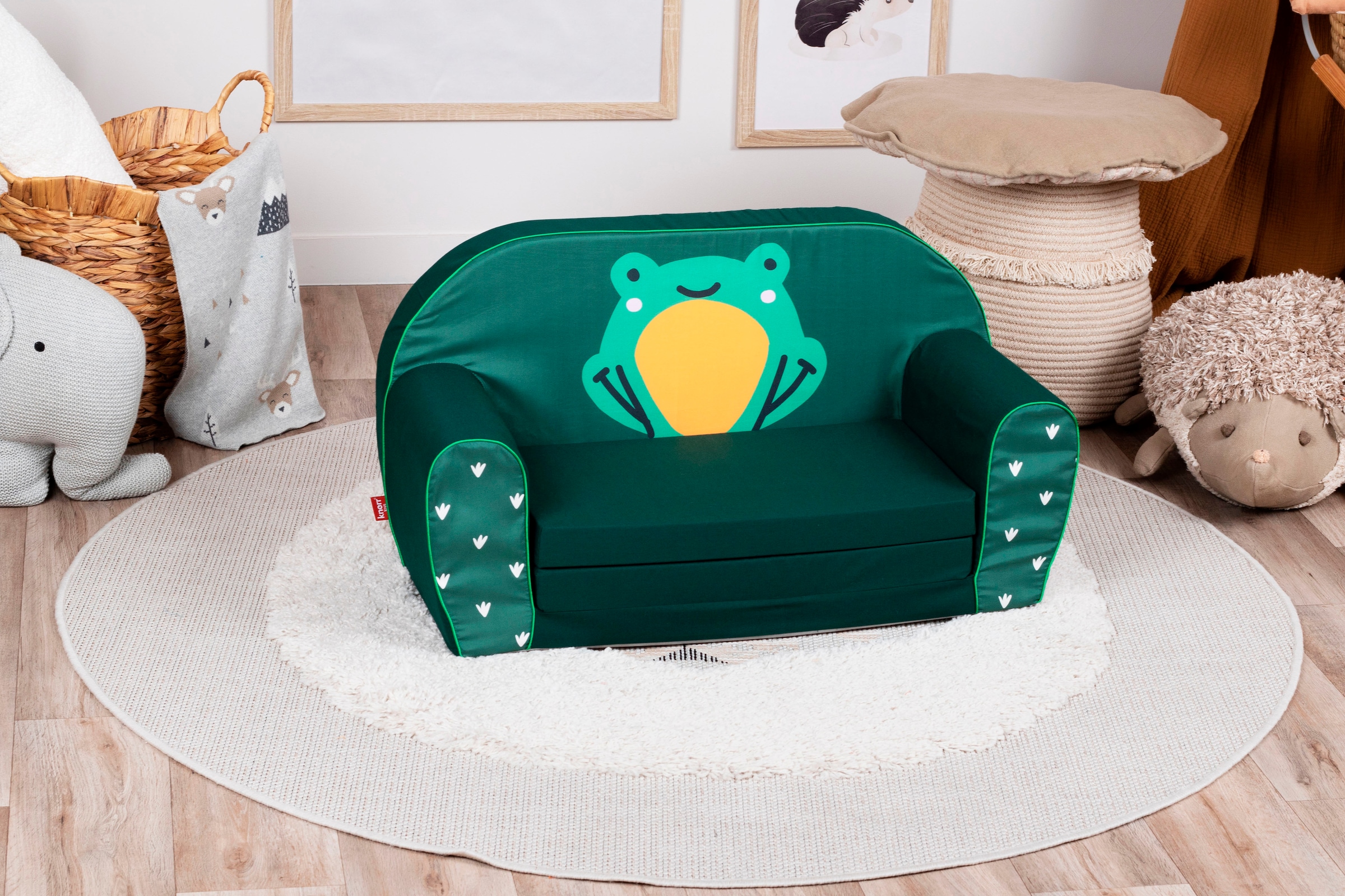 Knorrtoys® Sofa »Green frog«, für Kinder; Made in Europe
