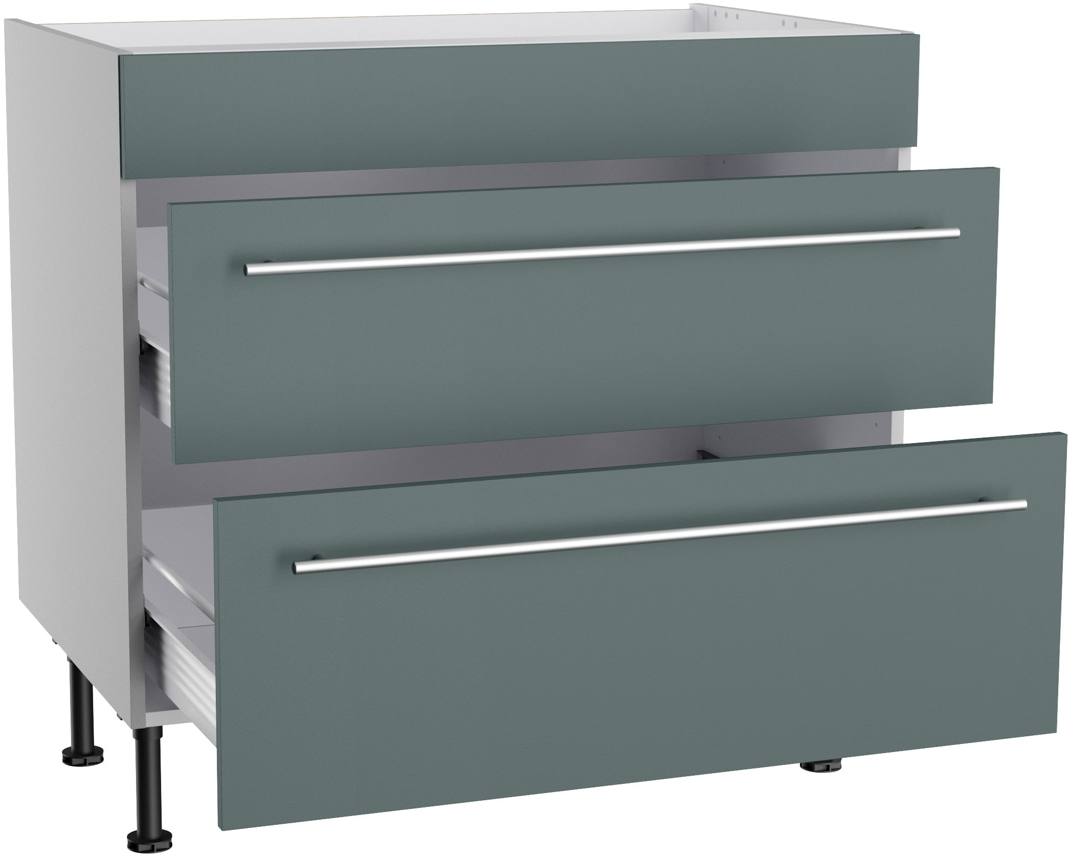 OPTIFIT Kochfeldumbauschrank »Bern2«, Breite 90 cm, Kochfeldumbauschrank, 2 Auszügen, 1 feste Blende