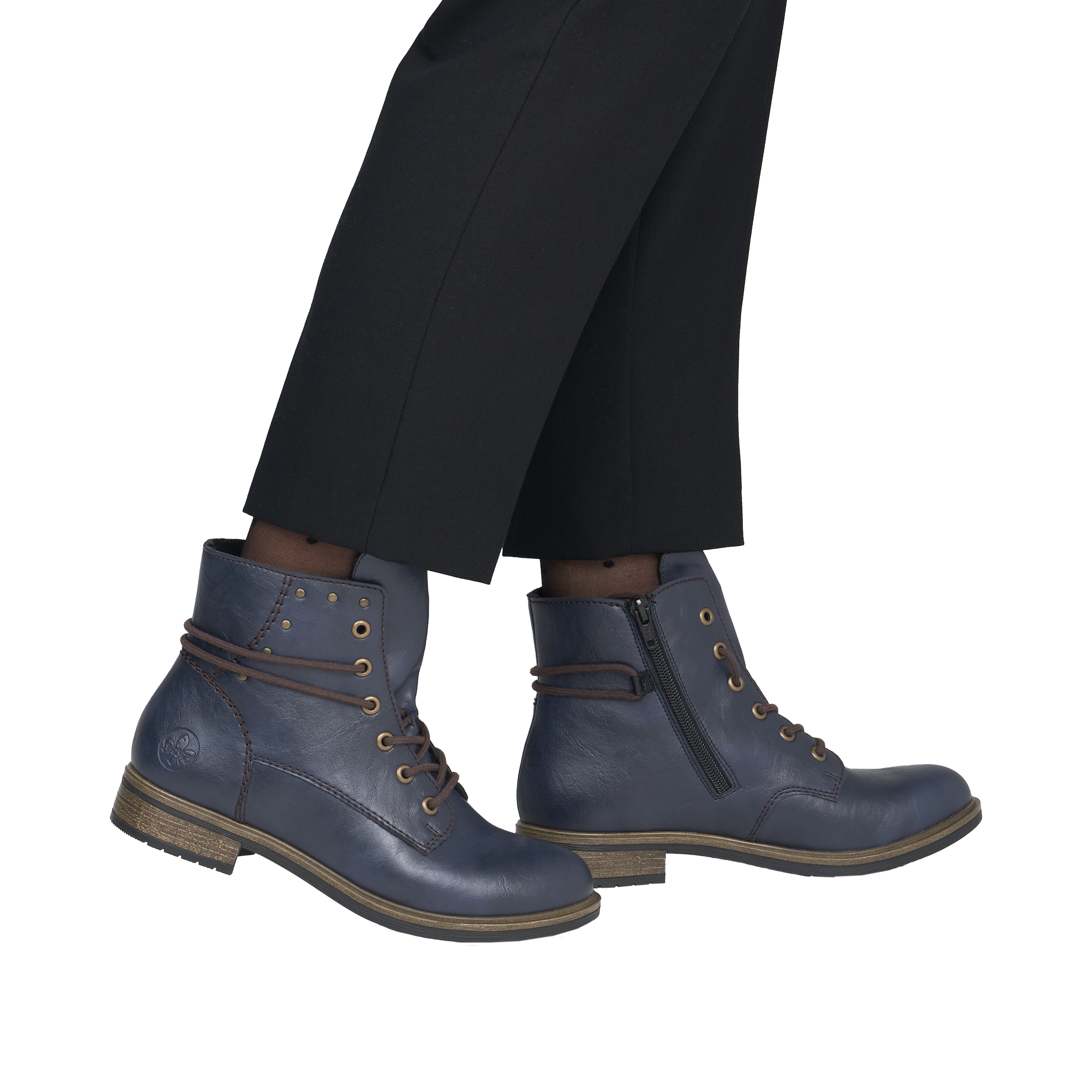 Rieker Schnürstiefelette  Schnürboots mit schaftumspielender Schnürung