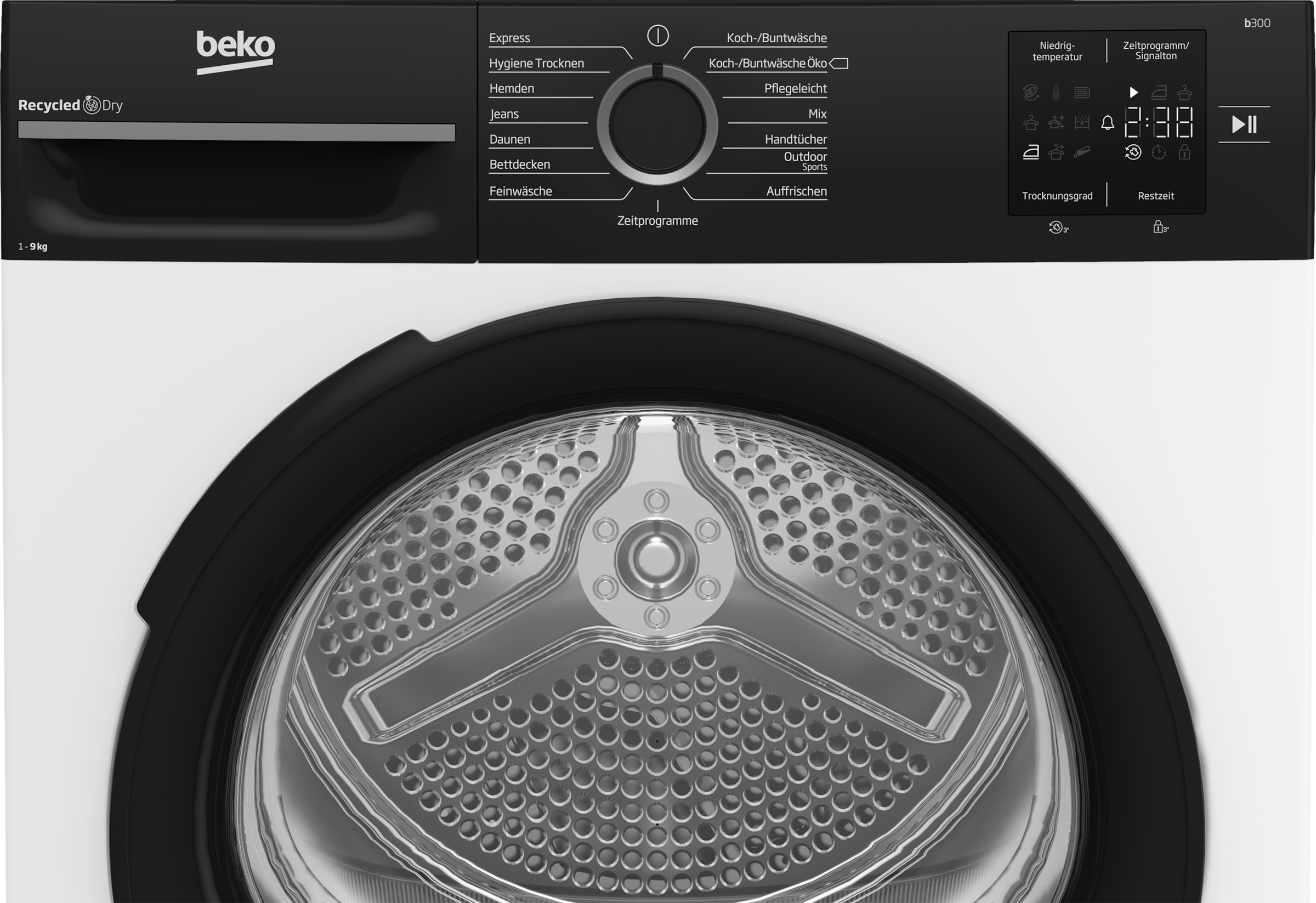 BEKO Kondenstrockner »BM3T39230W«, 9 kg, mit Wärmepumpentechnologie