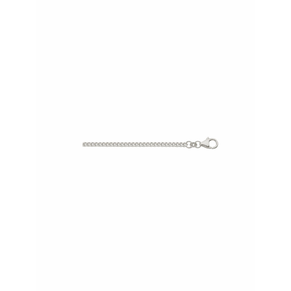 Adelia´s Silberkette »925 Silber Flach Panzer Halskette Ø 1 4 mm«  Silberschmuck für Damen