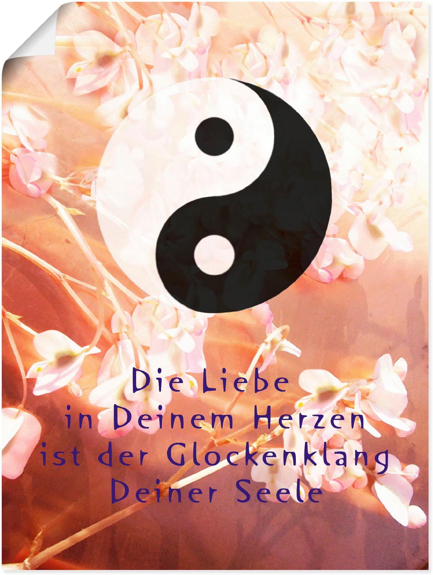 Artland Wandbild »Yin Yang Glockenklang«, Spirituelle Bilder, (1 St.), als Poster, Wandaufkleber in verschied. Größen