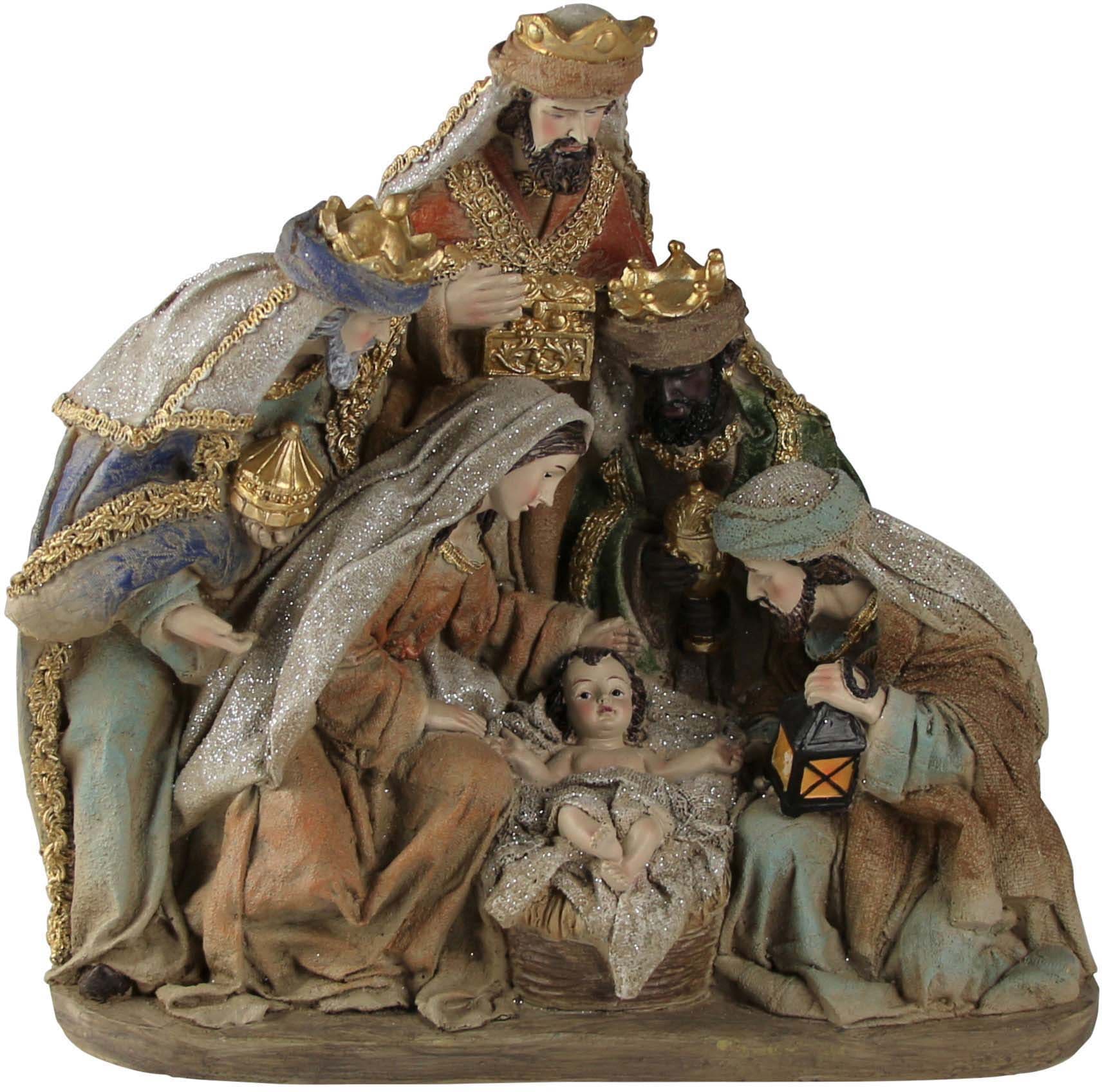 AM Design Krippe »Weihnachtsdeko«, (1 tlg.), inklusive 1 Figur, Maße: ca. (B/T/H) 12/25,20/26,60 cm