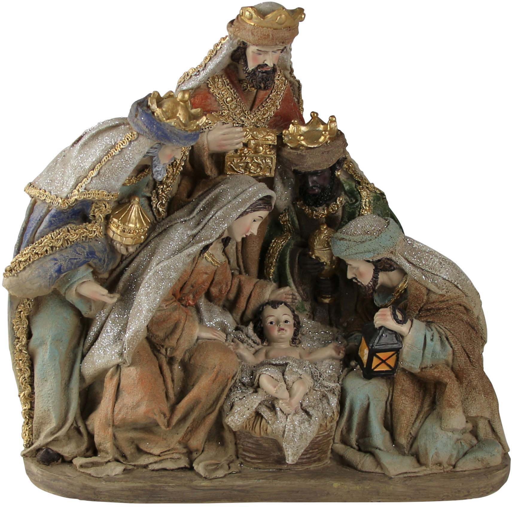 AM DESIGN Krippe »Weihnachtsdeko« inklusive 1 Figur, Maße: ca. (B/T/H) 12/25, 20/26, 60 cm bunt