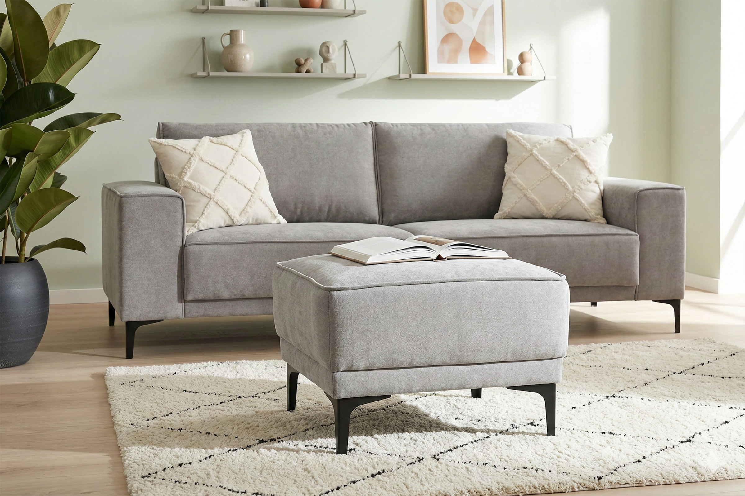 OTTO home Polsterhocker »Oland« passend zur Serie OLAND