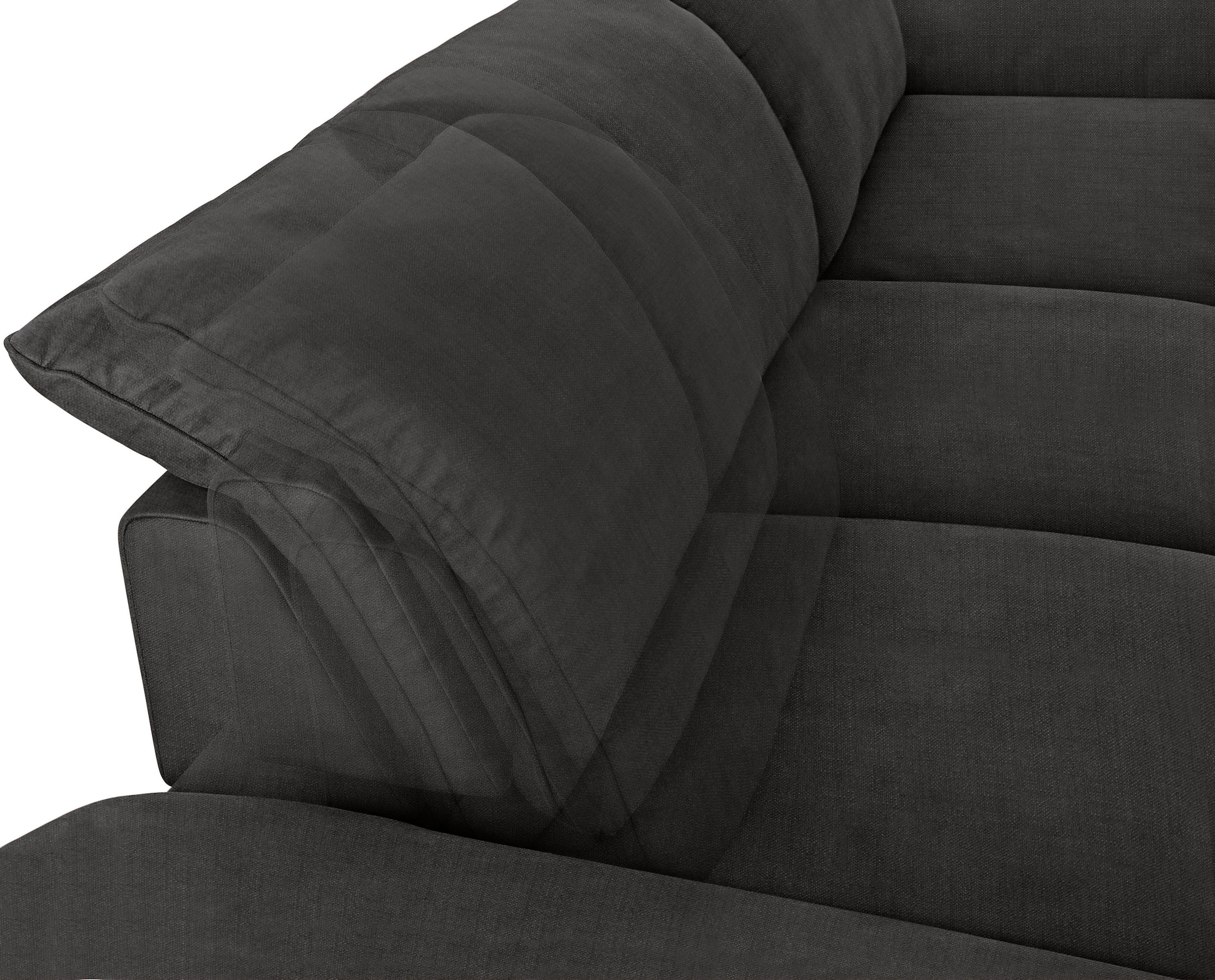 W.SCHILLIG Ecksofa »enjoy&MORE, Designsofa, bequem, zeitlos und elegant, L-Form« mit Sitztiefenverstellung, Füße silber matt, Breite 340 cm