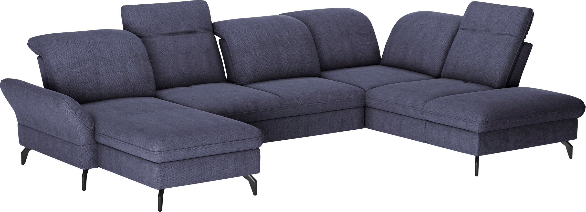 sit&more Wohnlandschaft »Leandro U-Form« Wahlweise mit Bett-, Kopfteil - un günstig online kaufen