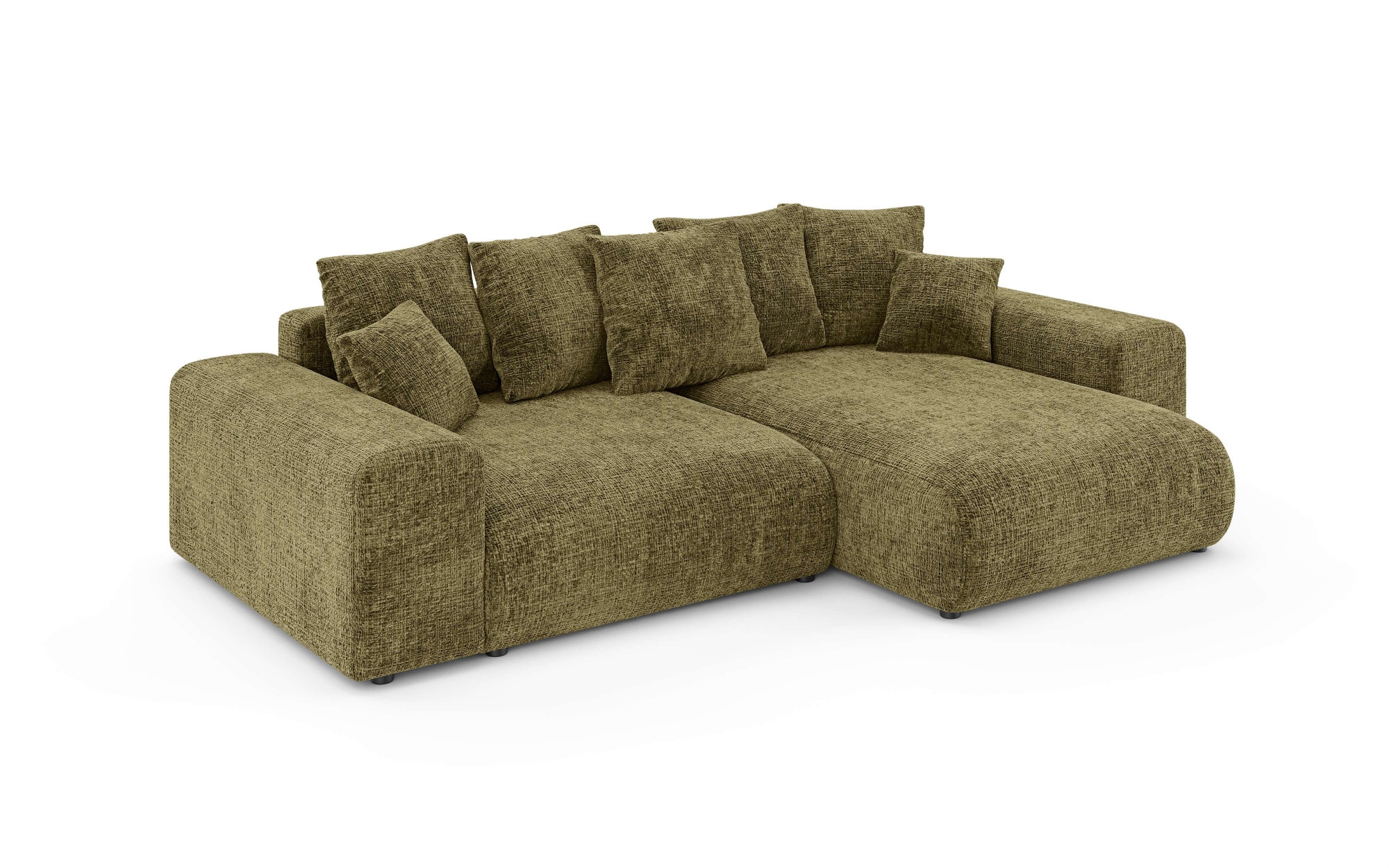 Home affaire Ecksofa »LAKESIDE mit Bettfunktion und Bettkasten, B/T/H 257/166/84 cm«, L-Form, Recamiere beidseitig montierbar, mit Wellenunterfederung