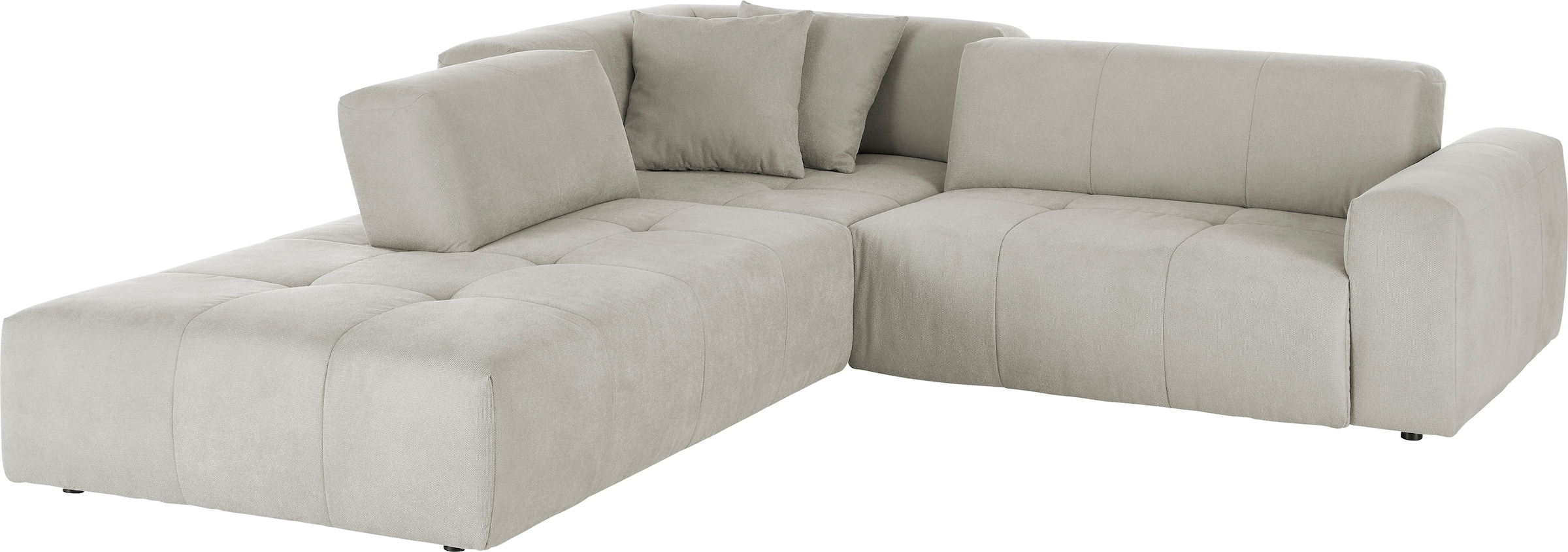 3C Candy Ecksofa »Yoshy Komfortsofa, bequem und modern, hochwertige Verarbeitungsdetails« Zwei verschiedene Sitztiefen durch verstellbare Rückenlehne, L-Form
