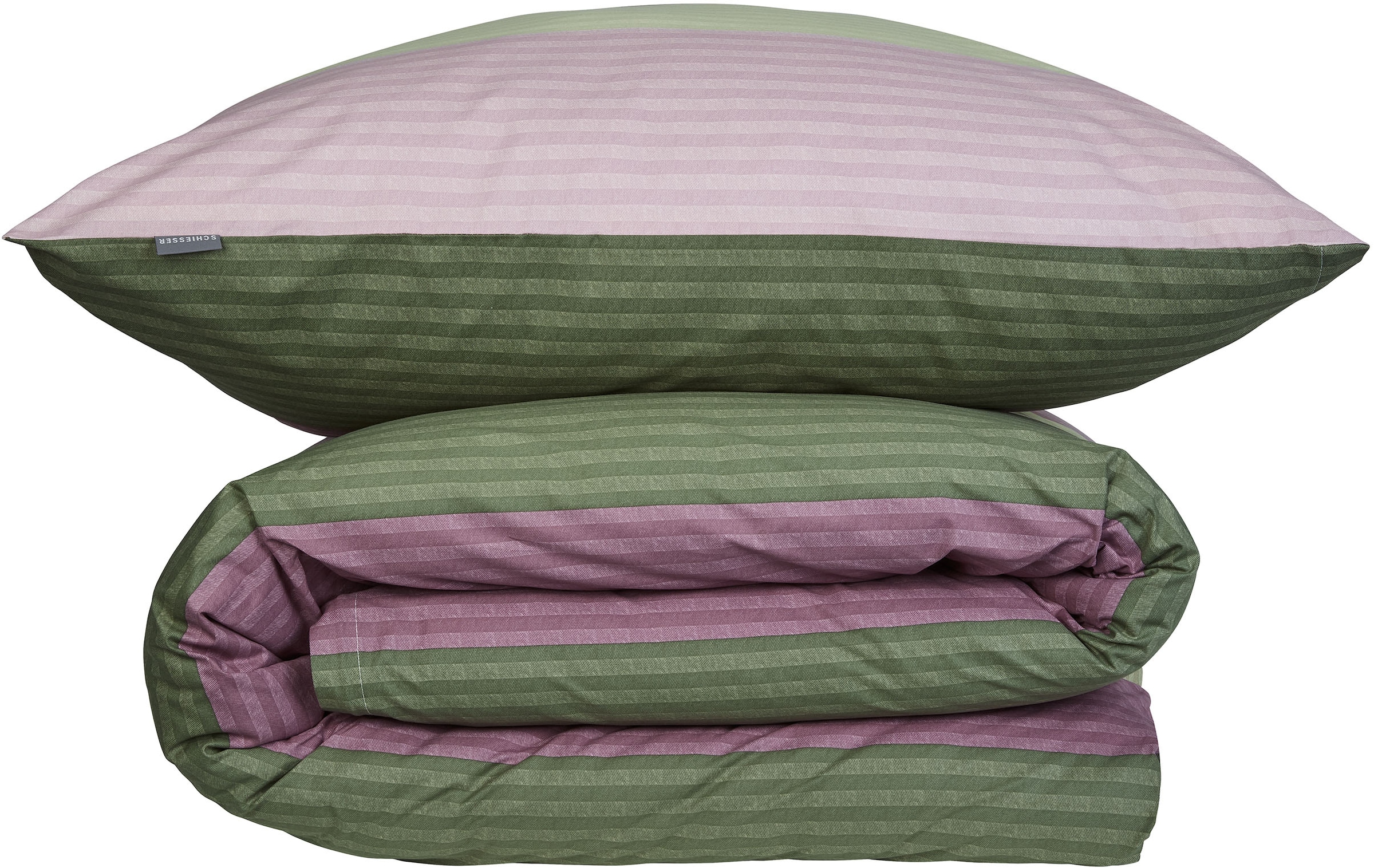 Schiesser Wendebettwäsche »Vendi aus weicher Baumwolle mit lebhaften Streifen«, Made in Green