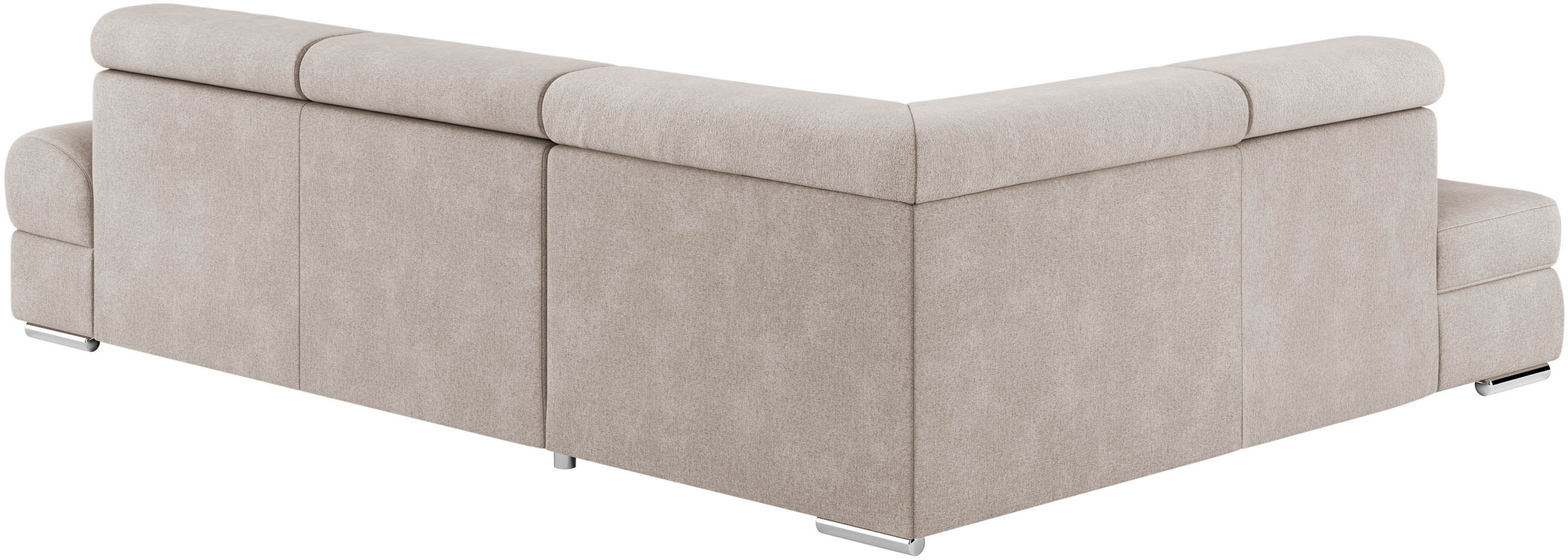 sit&more Ecksofa »Broadway L-Form«, mit verstellbaren Kopfteilen, wahlweise mit Bettfunktion