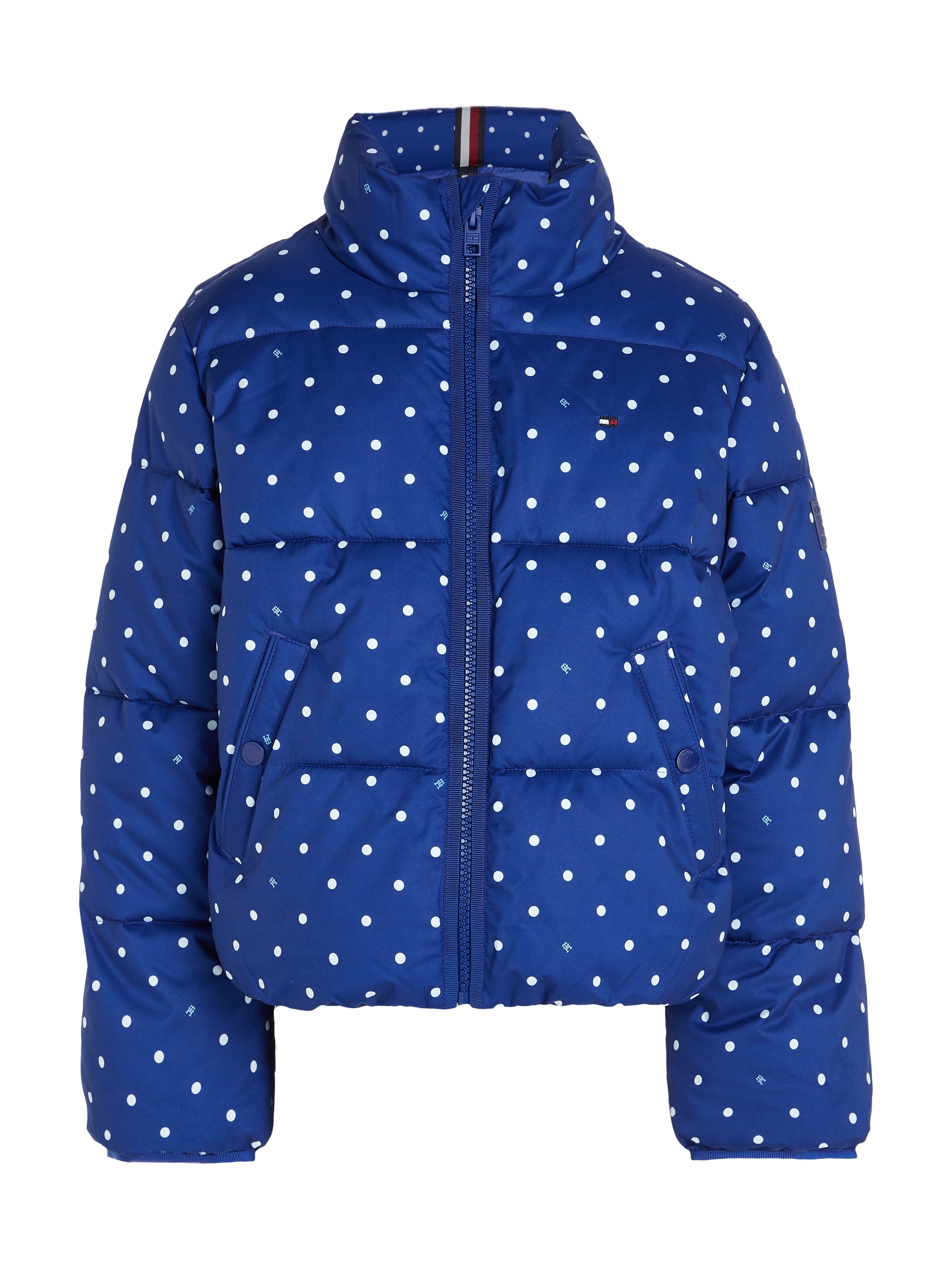 Tommy Hilfiger Winterjacke »ALLOVER PRINTED PUFFER JACKET«, Kinder Kids Junior MiniMe,mit allover Tupfendessin