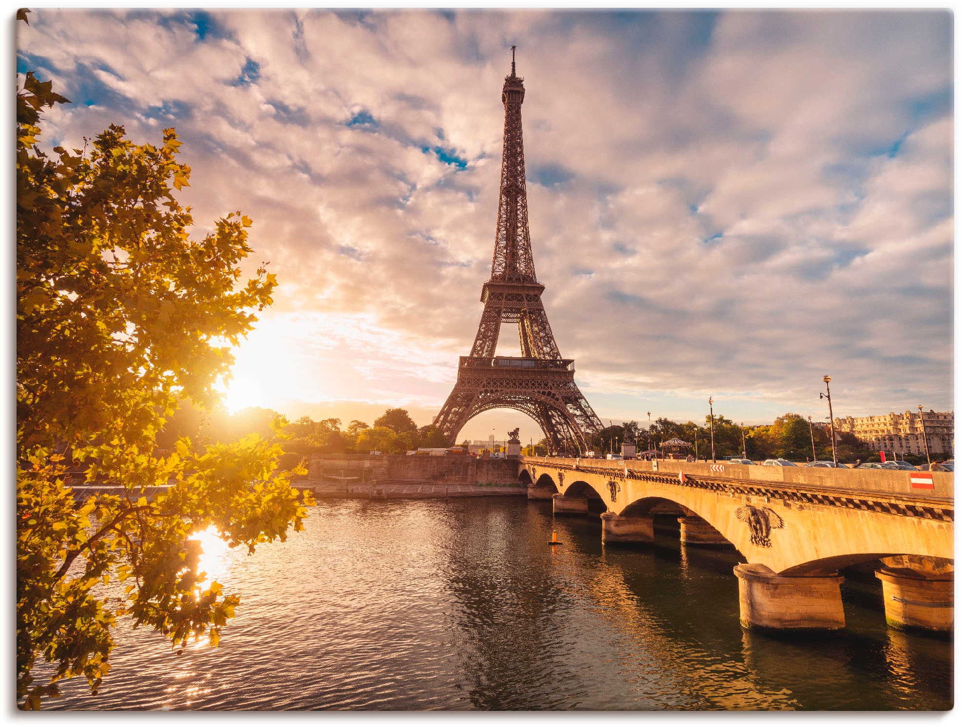 Artland Wandbild "Paris Eiffelturm II", Gebäude, (1 St.), als Leinwandbild, günstig online kaufen