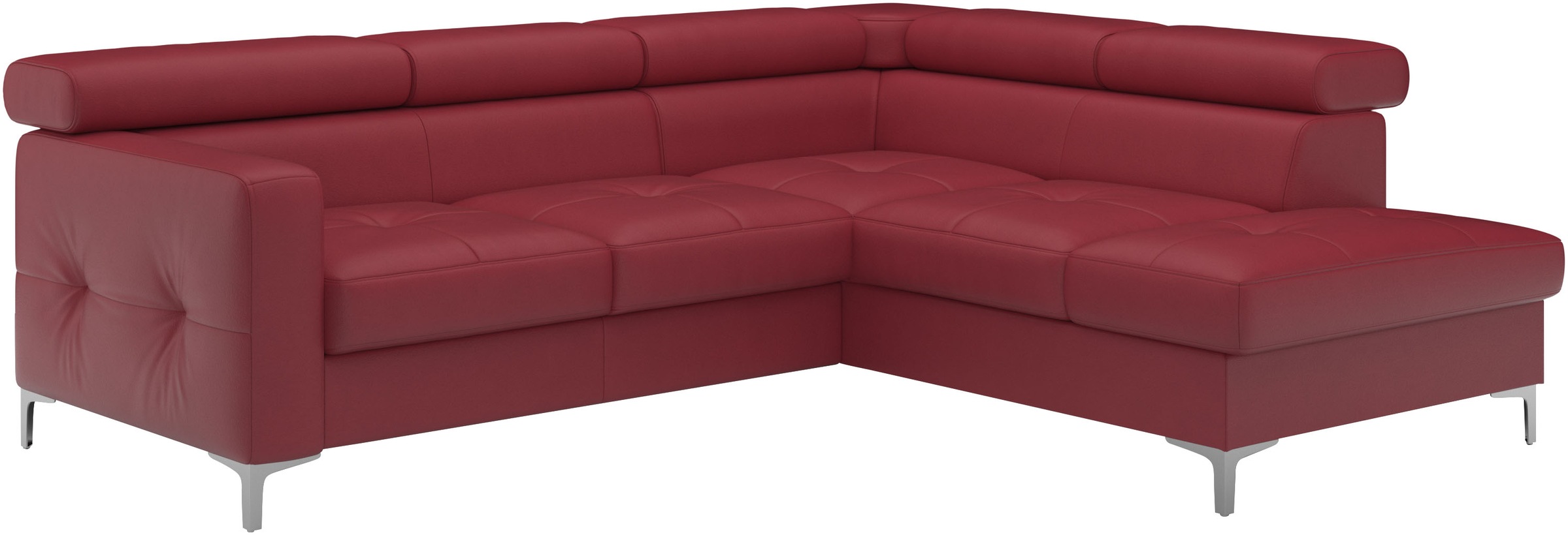 COTTA Ecksofa »Sammy L-Form«, mit Kopfteilverstellung, wahlweise mit Bettfunktion & Bettkasten