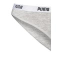 PUMA Bikinislip »Iconic«, (2er-Pack), mit schmalem Logo-Webbündchen