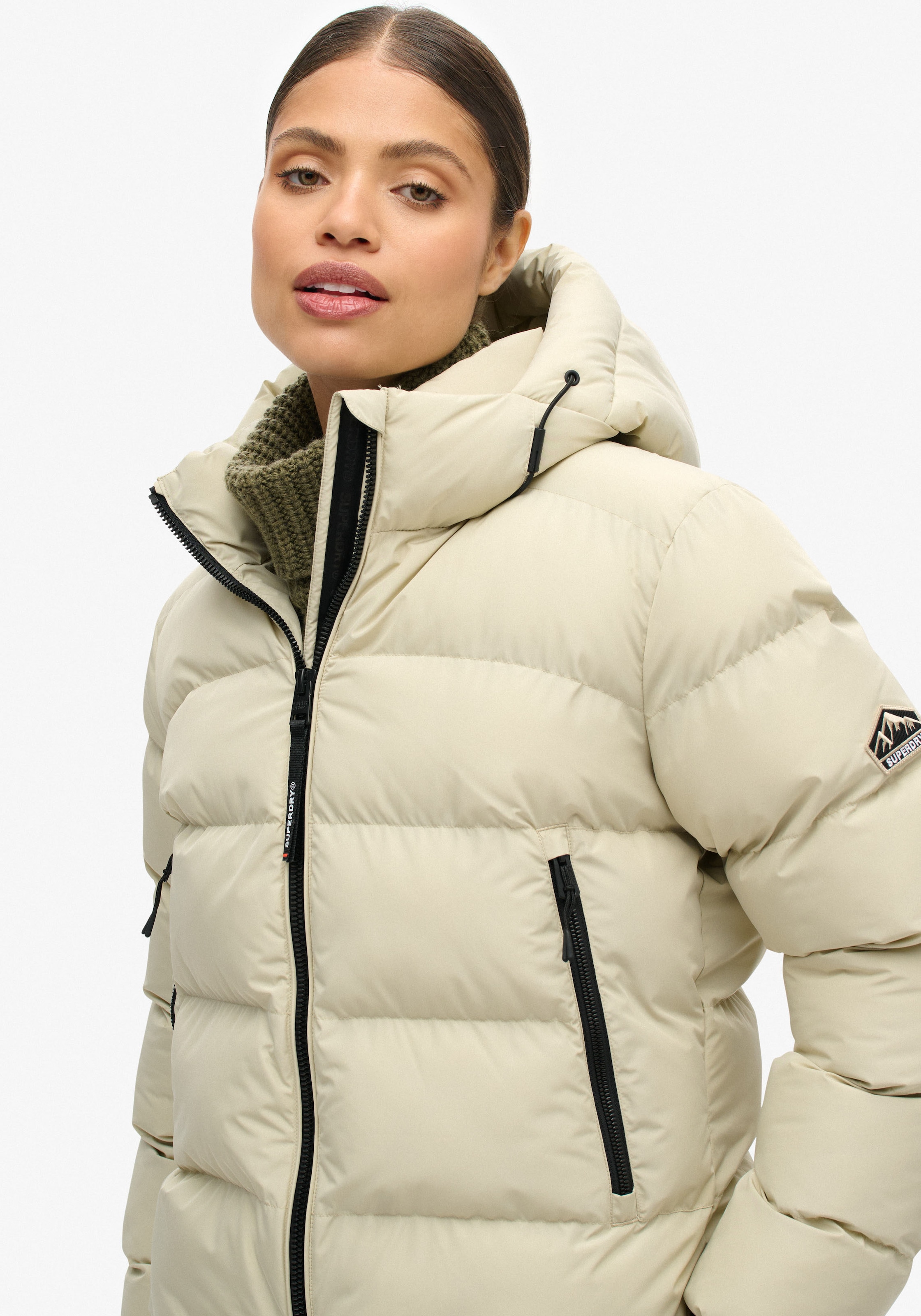 Superdry Steppjacke »HOODED SPORTS PUFFER JACKET«, ohne Kapuze