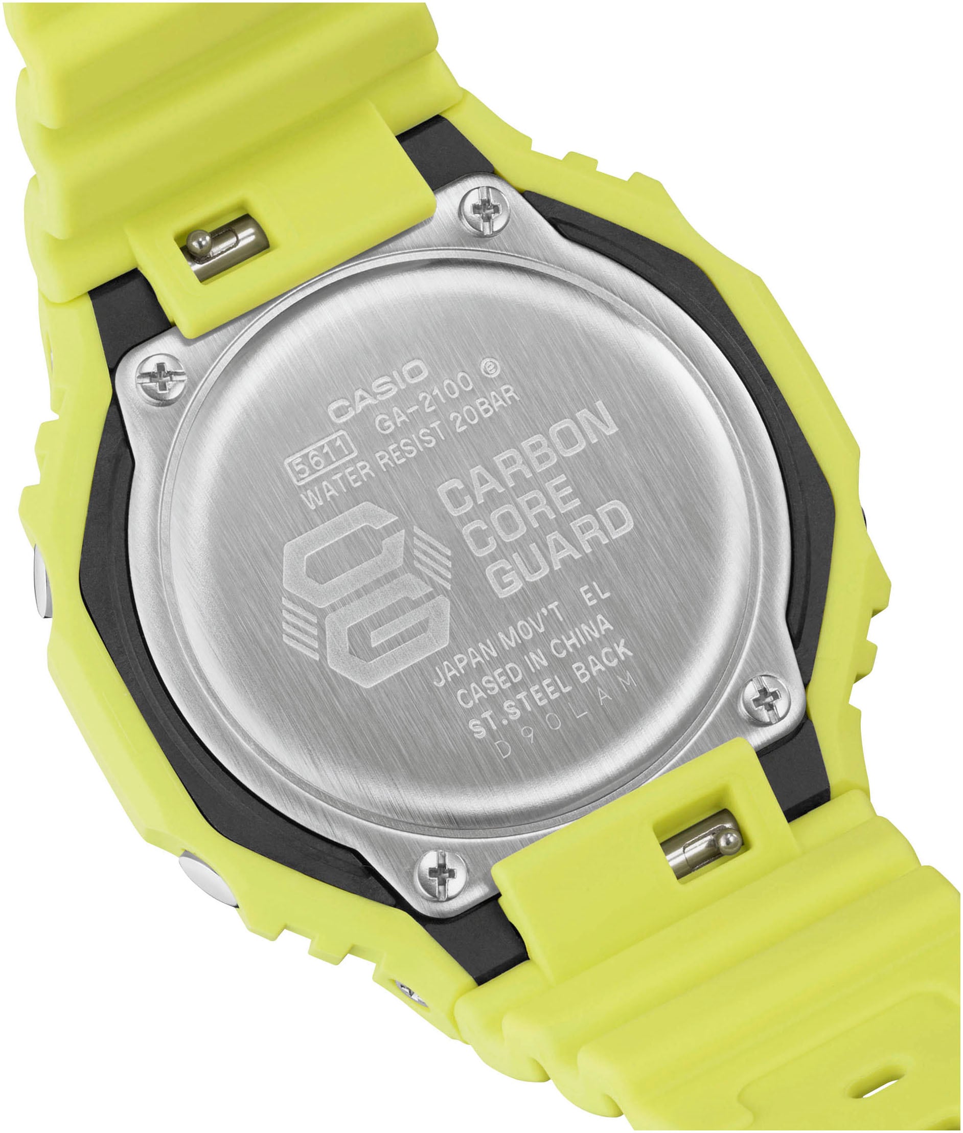 CASIO G-SHOCK Chronograph, Quarzuhr,Armbanduhr,Herrenuhr,digital, bis 20bar wasserd.Resinbarmband