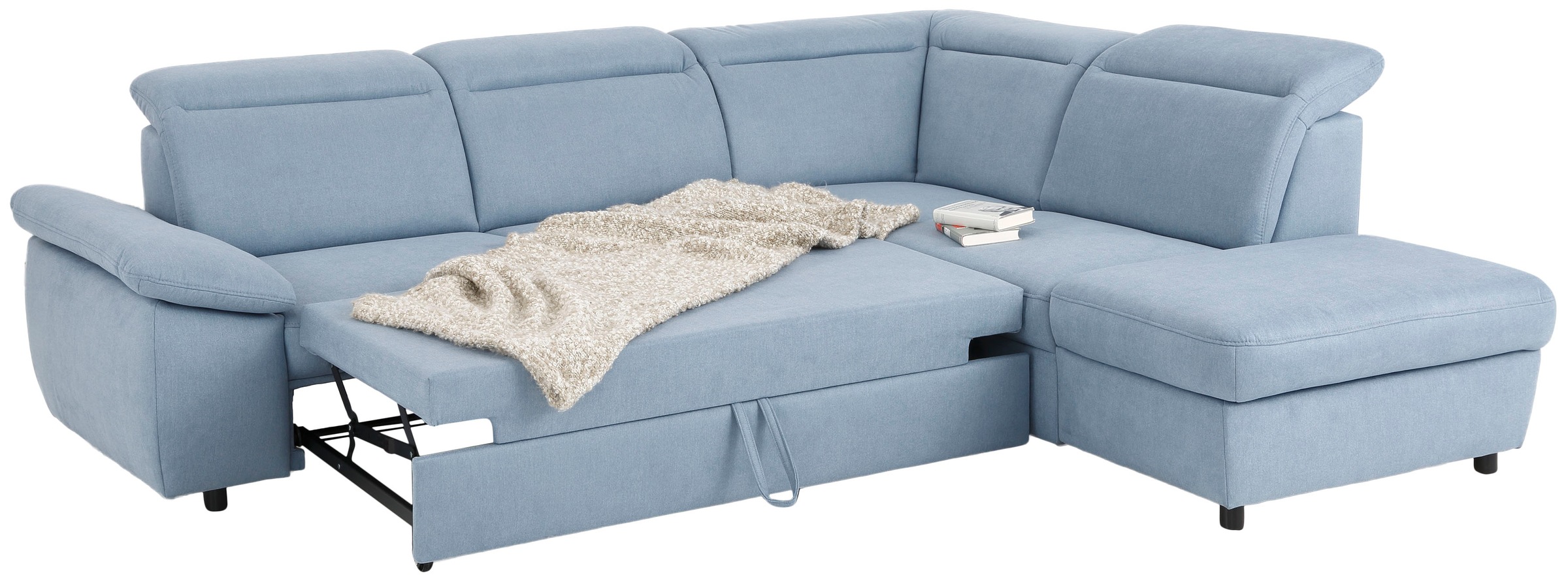 Home affaire Ecksofa »Mauritius L-Form«, mit Ottomane, mit Kopfteil- und Armlehnverstellung