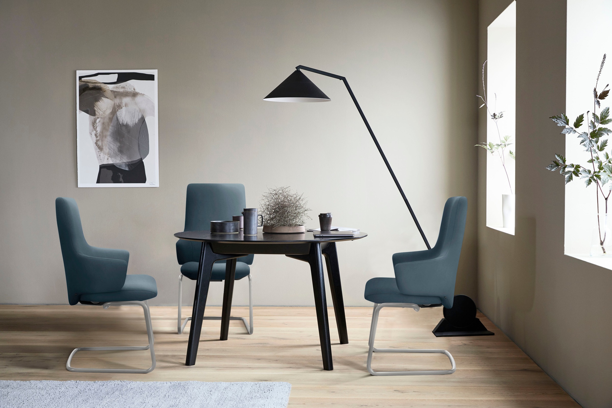 Stressless Polsterstuhl "Laurel", Microfaser DINAMICA, High Back mit Armleh günstig online kaufen