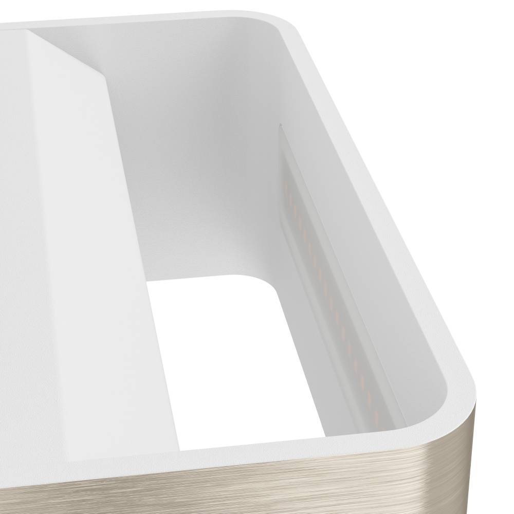 EGLO Wandleuchte »SANIA 4 Wandlampe, Wandstrahler, Flurlampe, nickel-matt, LED, modern«, 1 flammig, Leuchtmittel LED-Board | LED fest integriert, Wohnzimmer, Esszimmer, Flur, minimalistisch, indirektes Licht, 20x8cm