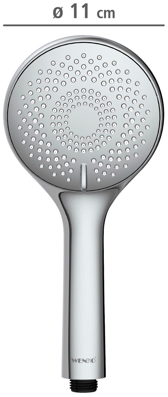 WENKO Handbrause »Watersaving System«, Duschkopf Watersaving Chrom, Durchmesser 11 cm