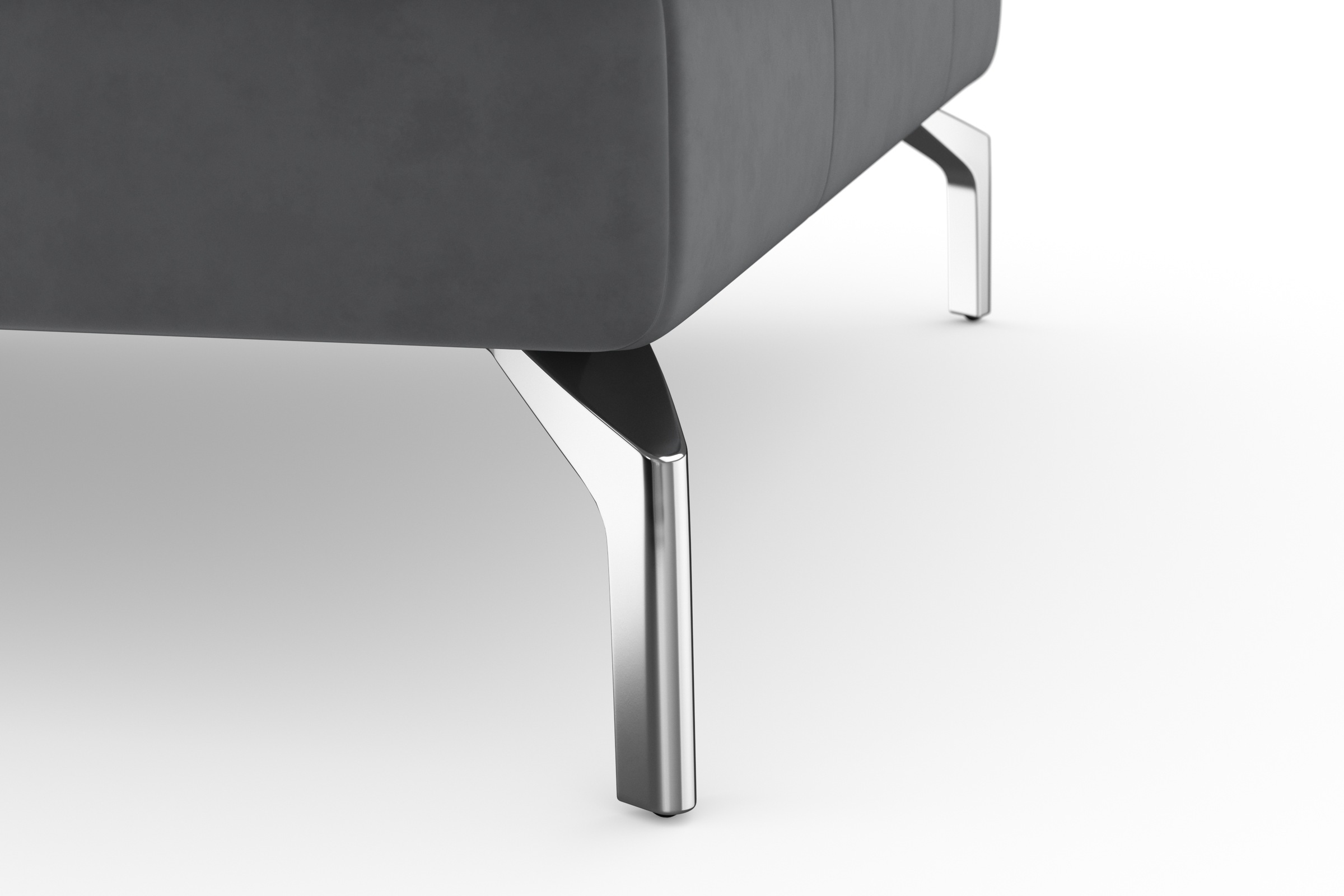 sit&more Wohnlandschaft »Bendigo U-Form«, inklusive Sitztiefenverstellung, Bodenfreiheit 15 cm, in 2 Fußfarben