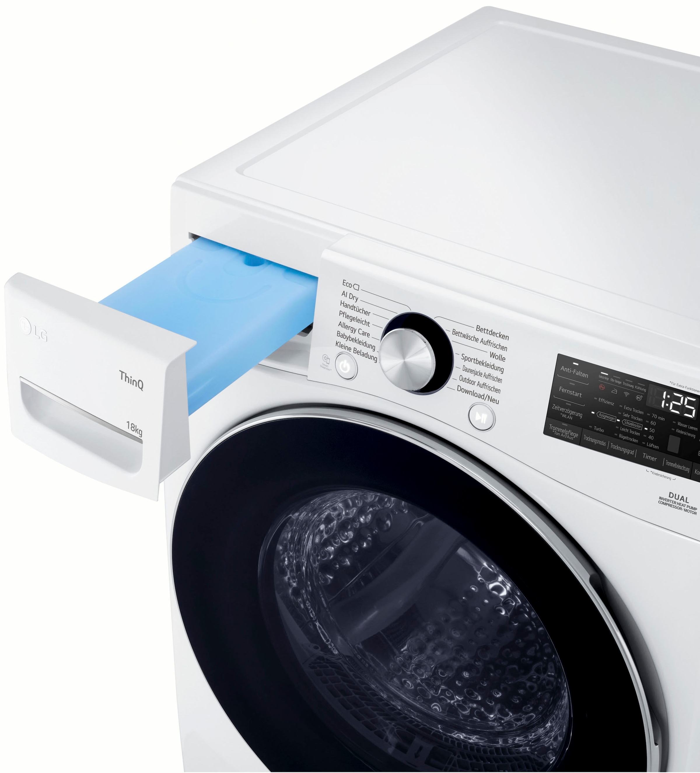 LG Wärmepumpentrockner »RT18VT«, 18 kg, Allergy Care