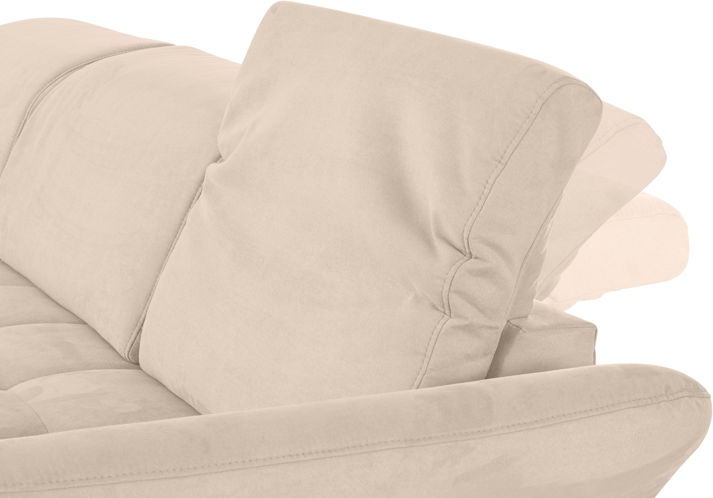 INOSIGN Ecksofa »Fresh L-Form«, Federkern, wahlweise Kopfteilverstellung und motorischer Vorziehsitz