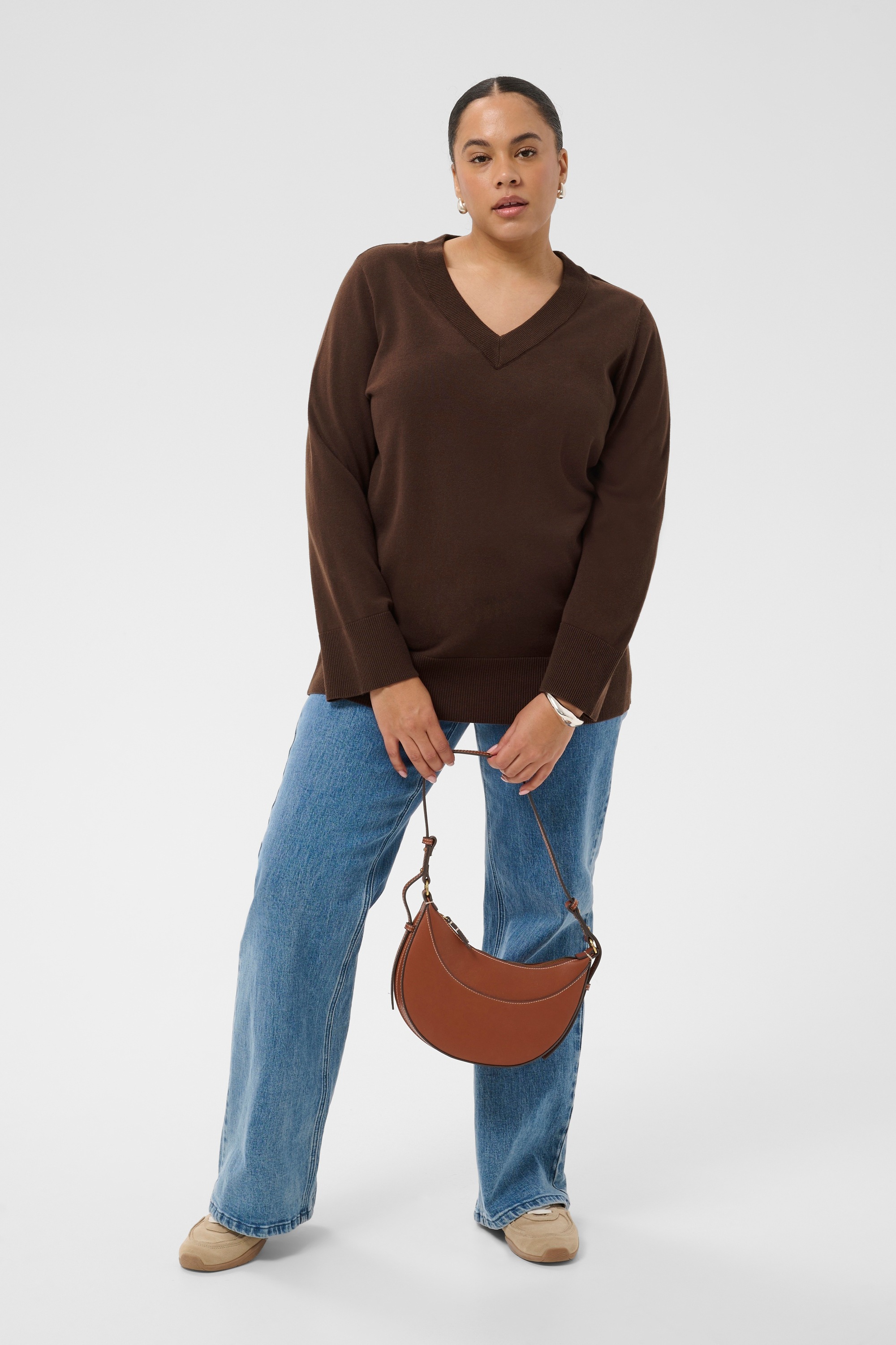 KAFFE Curve Strickpullover »Damen Strickpullover KCharia«