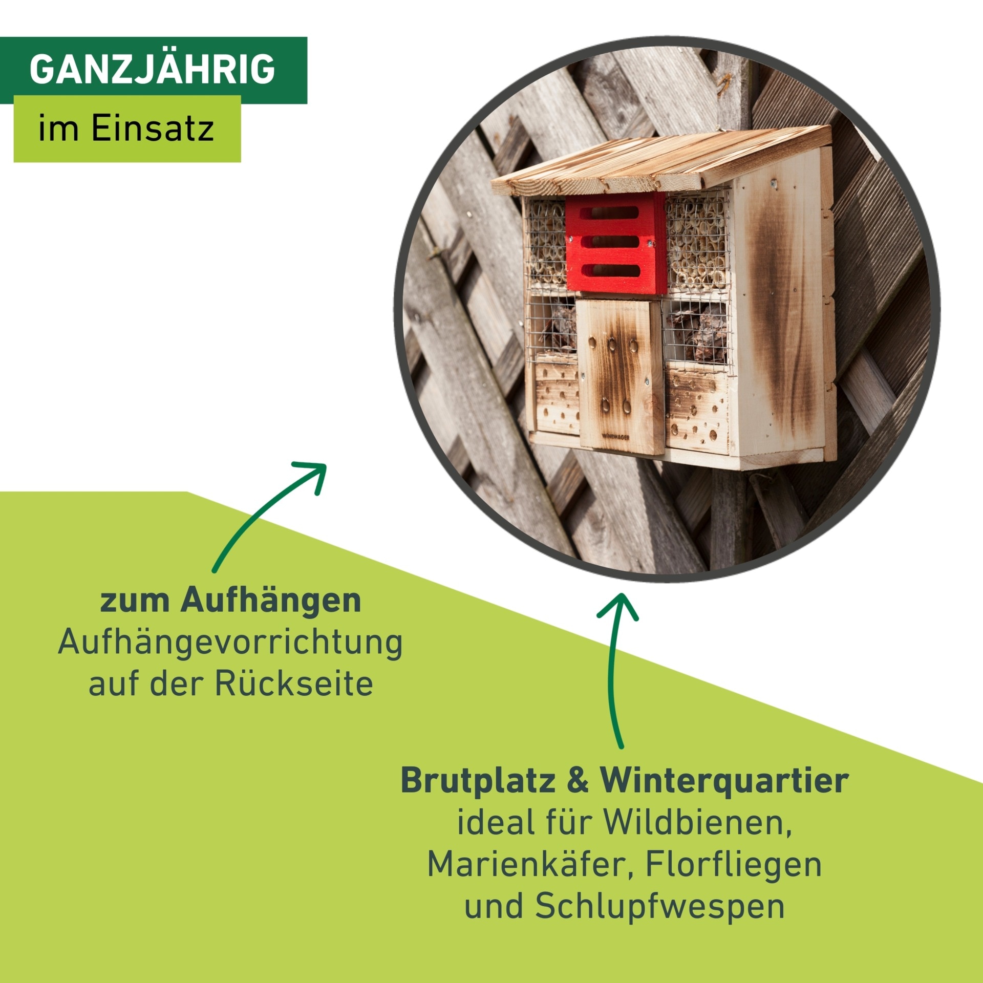 Windhager Insektenhotel »Zur Linde« BxTxH: 30x14x28 cm
