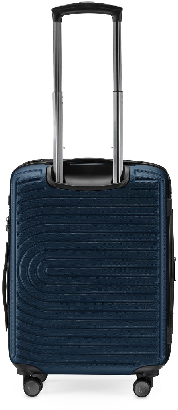 Hauptstadtkoffer Hartschalen-Trolley »Mitte, dunkelblau, 55 cm«, 4 Rollen, Hartschalen-Koffer Handgepäck-Koffer TSA Schloss Volumenerweiterung