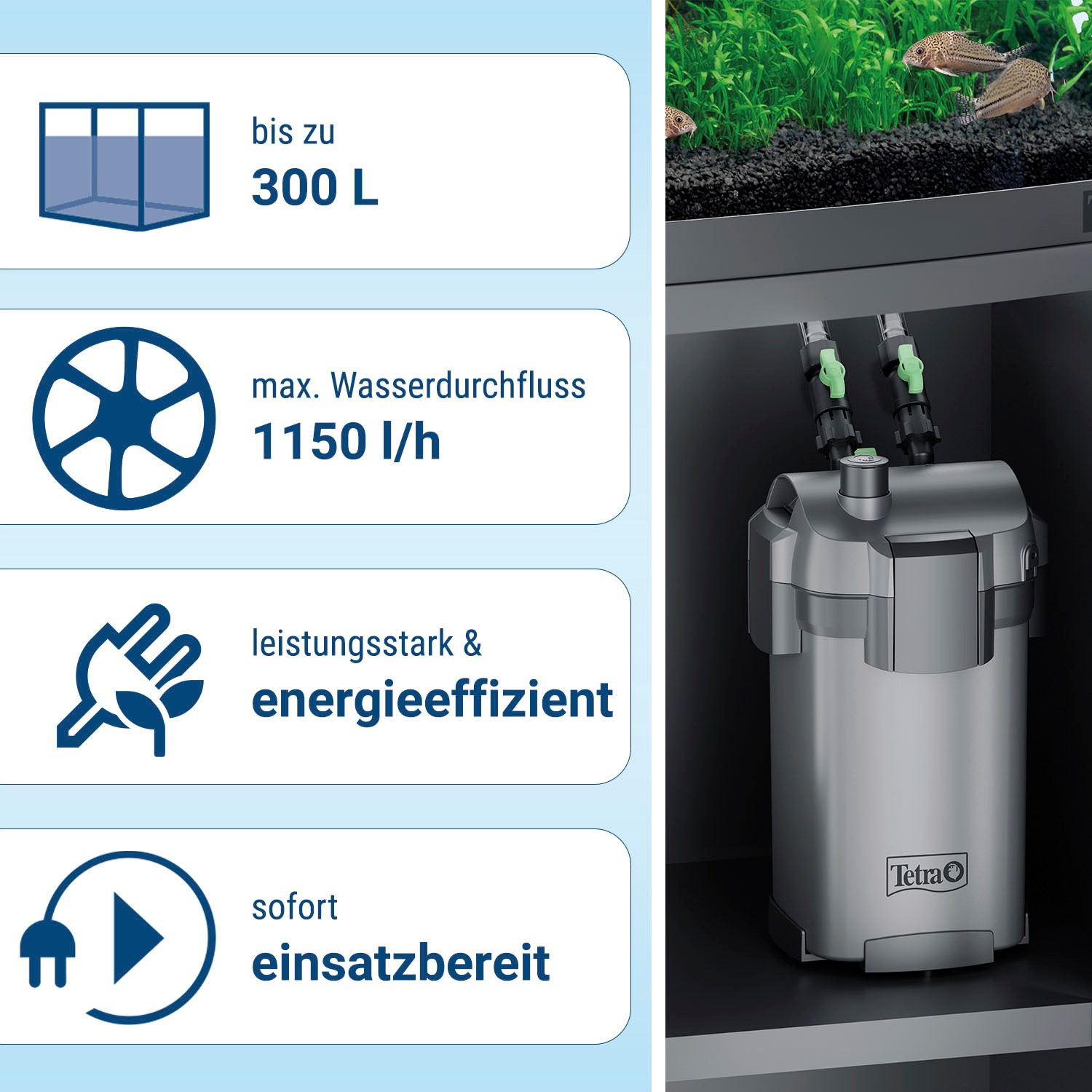 Tetra Aquariumfilter »EX 1000 Plus«, für Aquarien von 150-300 l