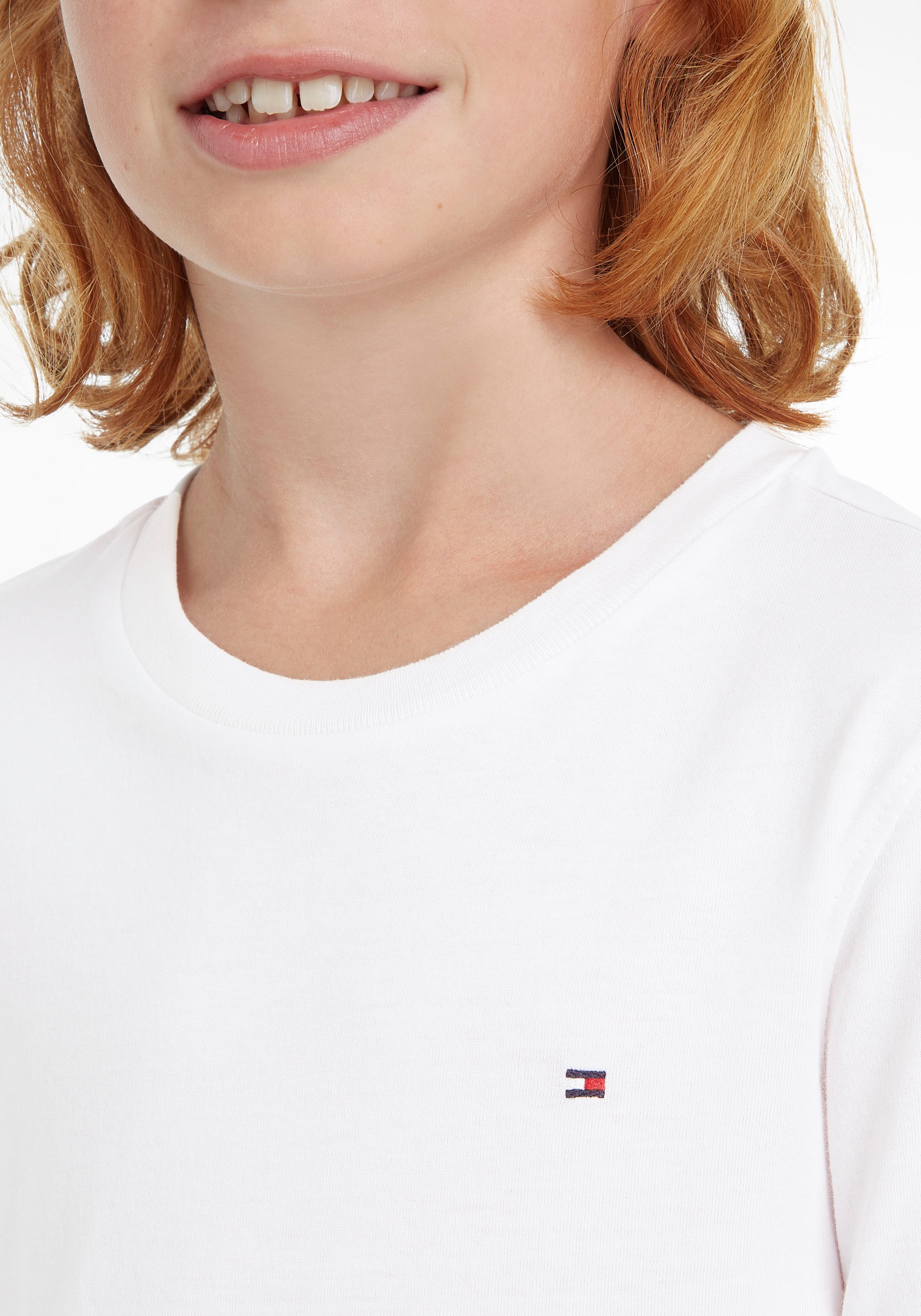 Tommy Hilfiger Langarmshirt »BOYS BASIC CN KNIT L/S« online bestellen | T-Shirts