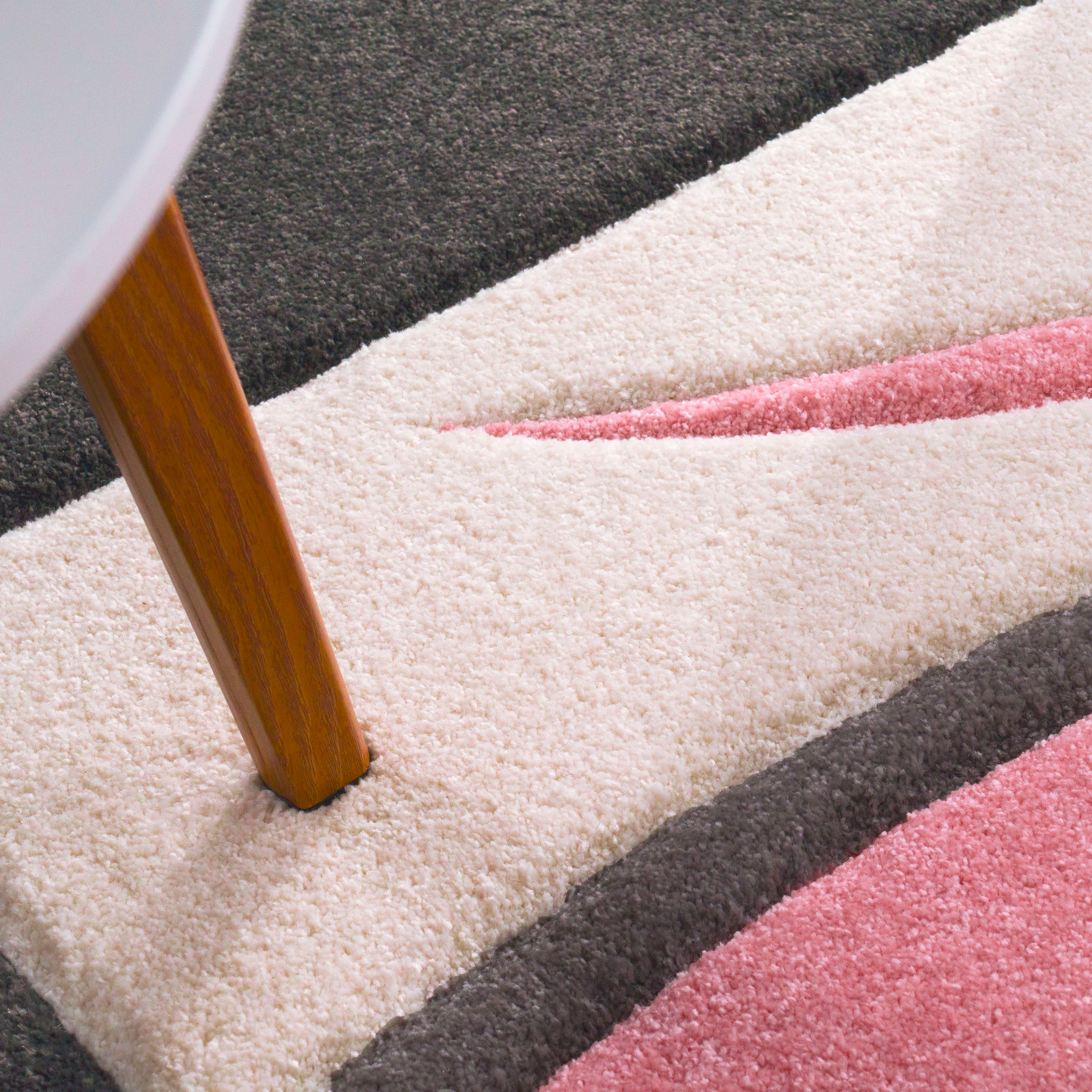 Paco Home Teppich »Lara 235«, rechteckig, 16 mm Höhe, Kurzflor, modernes Design, Pastell-Farben, mit Konturenschnitt