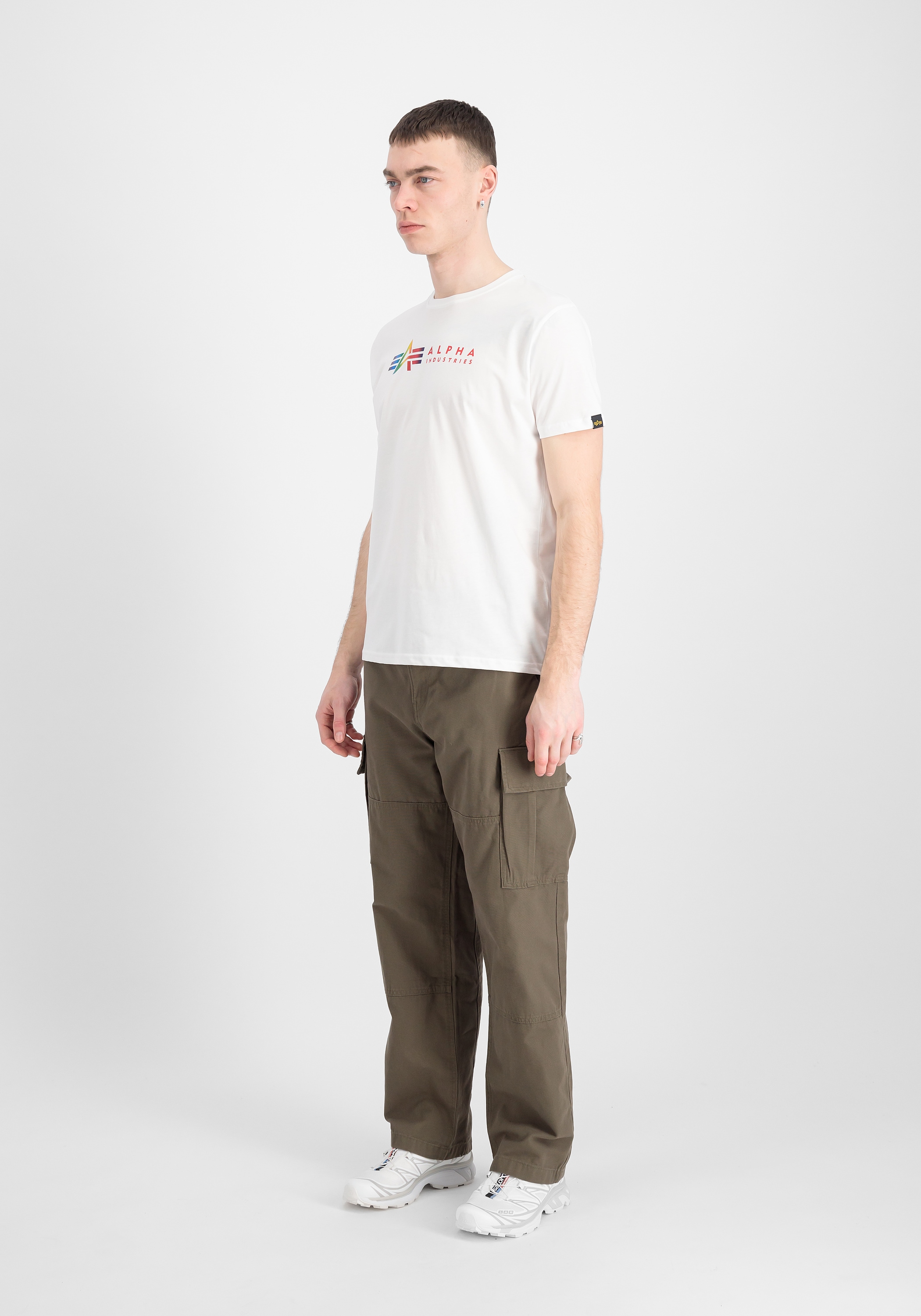 Alpha Industries T-Shirt »Alpha Industries Men - T-Shirts Alpha Label T-Shirt Metal«