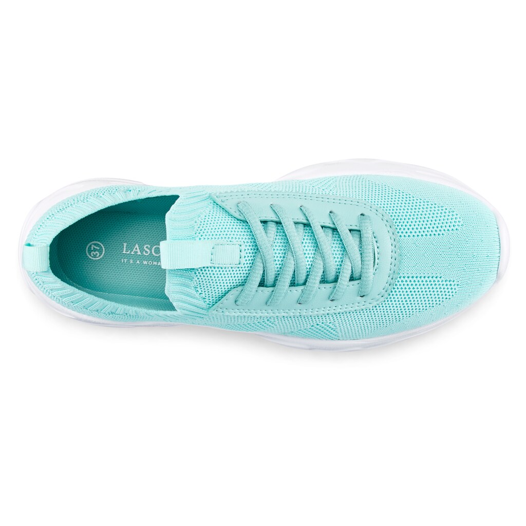 LASCANA Sneaker, ultraleicht zum Reinschlüpfen in leichter Glitzer-Optik VEGAN