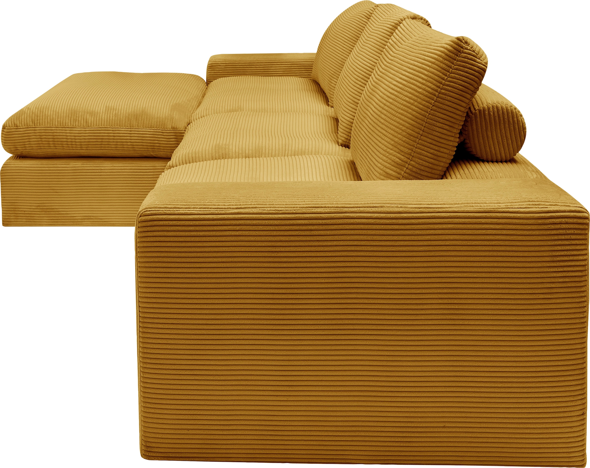 alina Ecksofa »Sandy«, mit Recamiere, in modernem Cordstoff