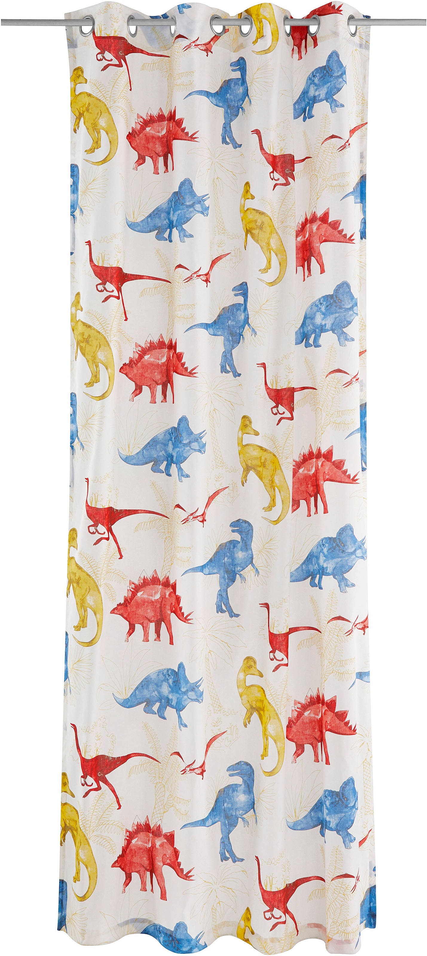 OTTO home Gardine »DINO« Ösen 1 Stk. tlg. Kindergardine, einseitig mit Dino günstig online kaufen