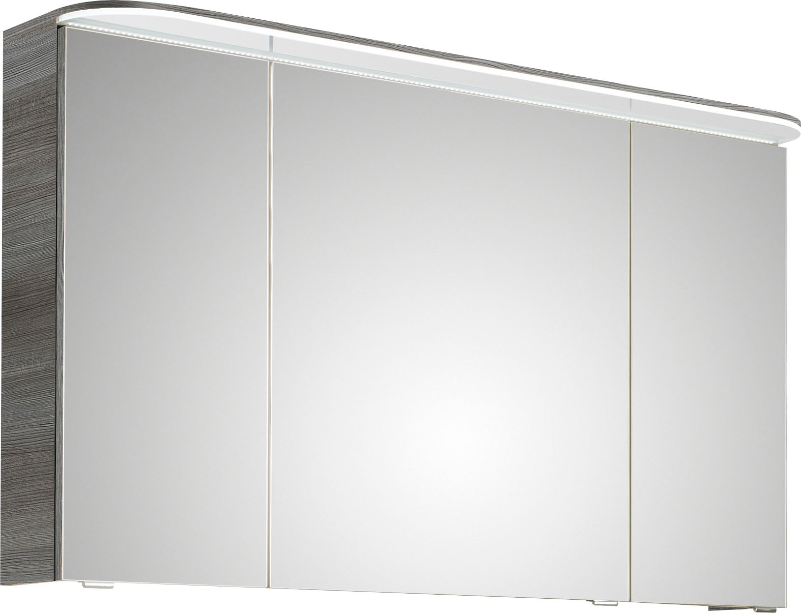 Saphir Badmöbel-Set »Balto Sprint 3-teilig, Mineralmarmor-Waschtisch mit LED-Spiegelschrank«, (4 St.), Badezimmer Set mit Midischrank inkl Türdämpfer, 4 Türen, 4 Schubladen