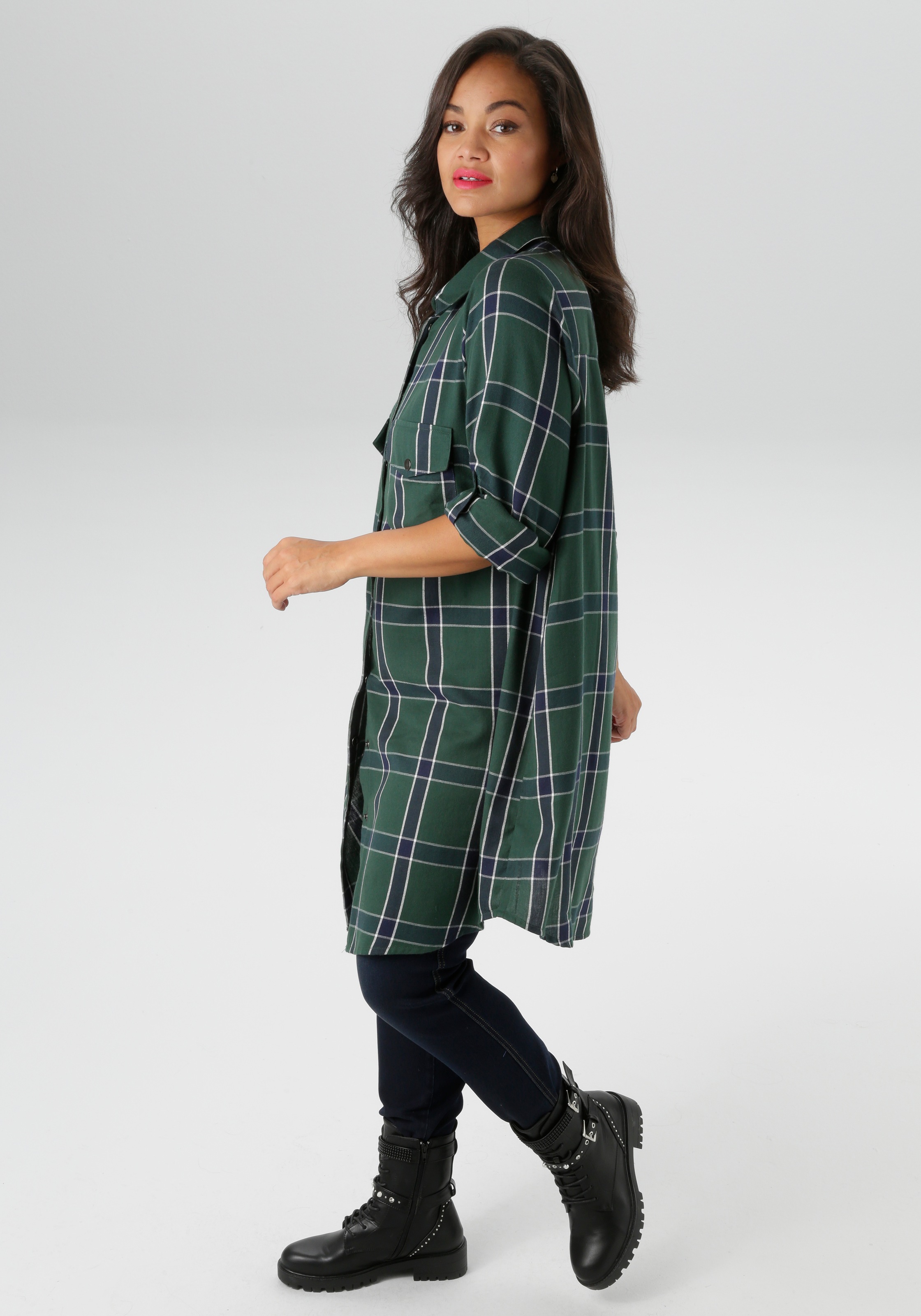 Aniston PLUS Karobluse, in trendigen Karodessin - NEUE KOLLEKTION