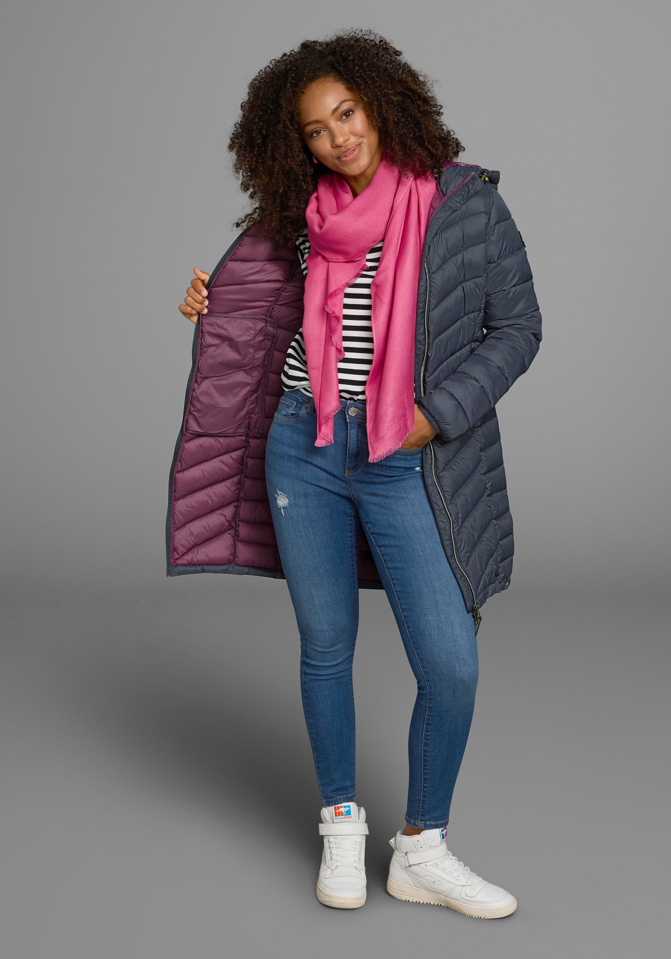 Polarino Steppmantel besonders leicht mit großem Wärmerückhaltevermögen, Übergangsjacke