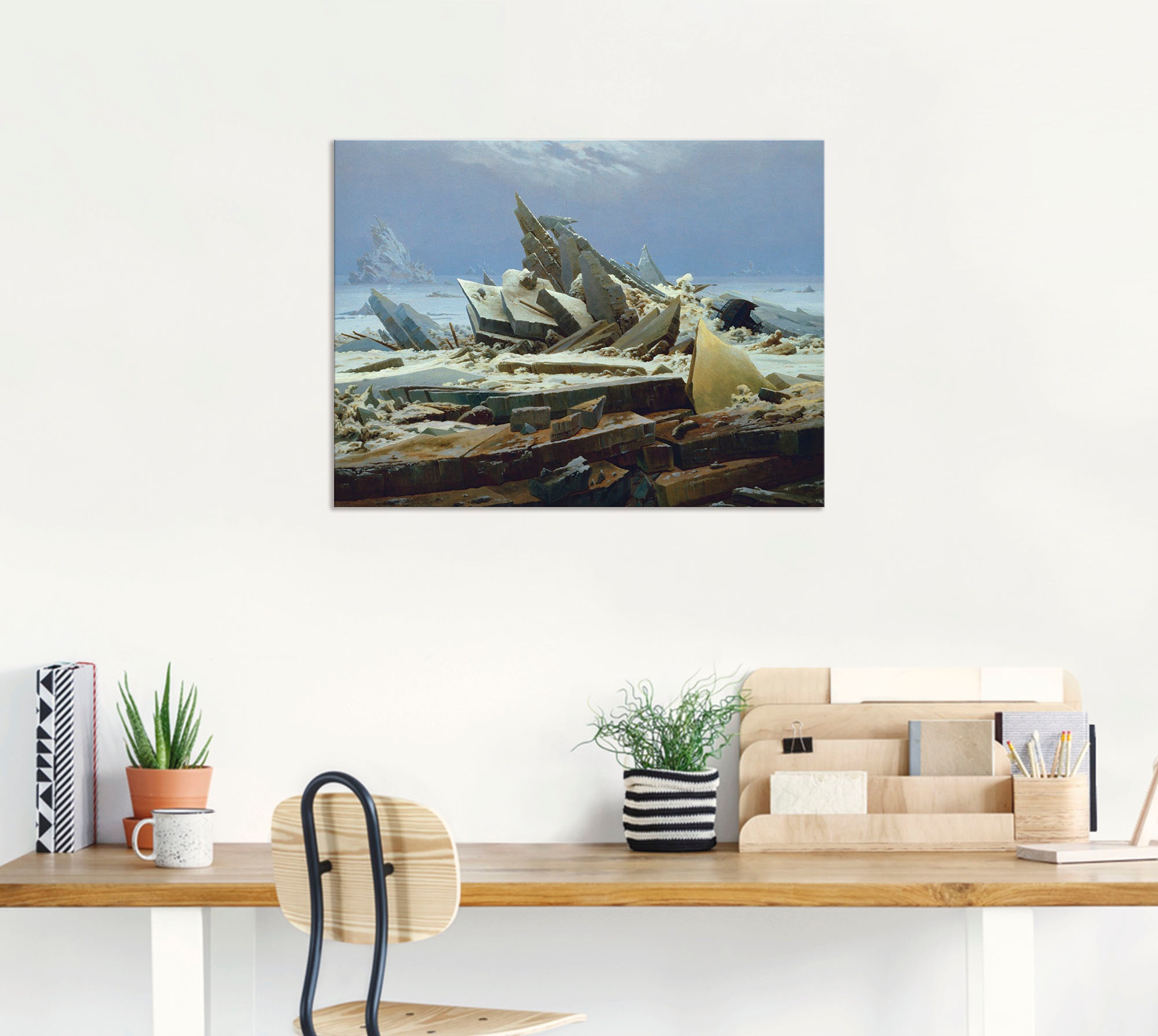 Artland Wandbild »Das Eismeer (Die gescheiterte Hoffnung)«, Gewässer, (1 St.), als Alubild, Leinwandbild, Wandaufkleber oder Poster in versch. Größen