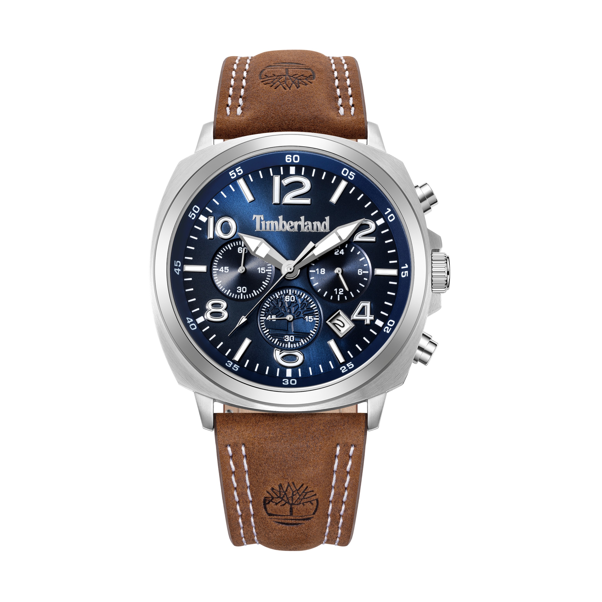 Timberland Chronograph »Denny's Bay« Quarzuhr, Armbanduhr, Herrenuhr, Lederarmband, analog, Tag